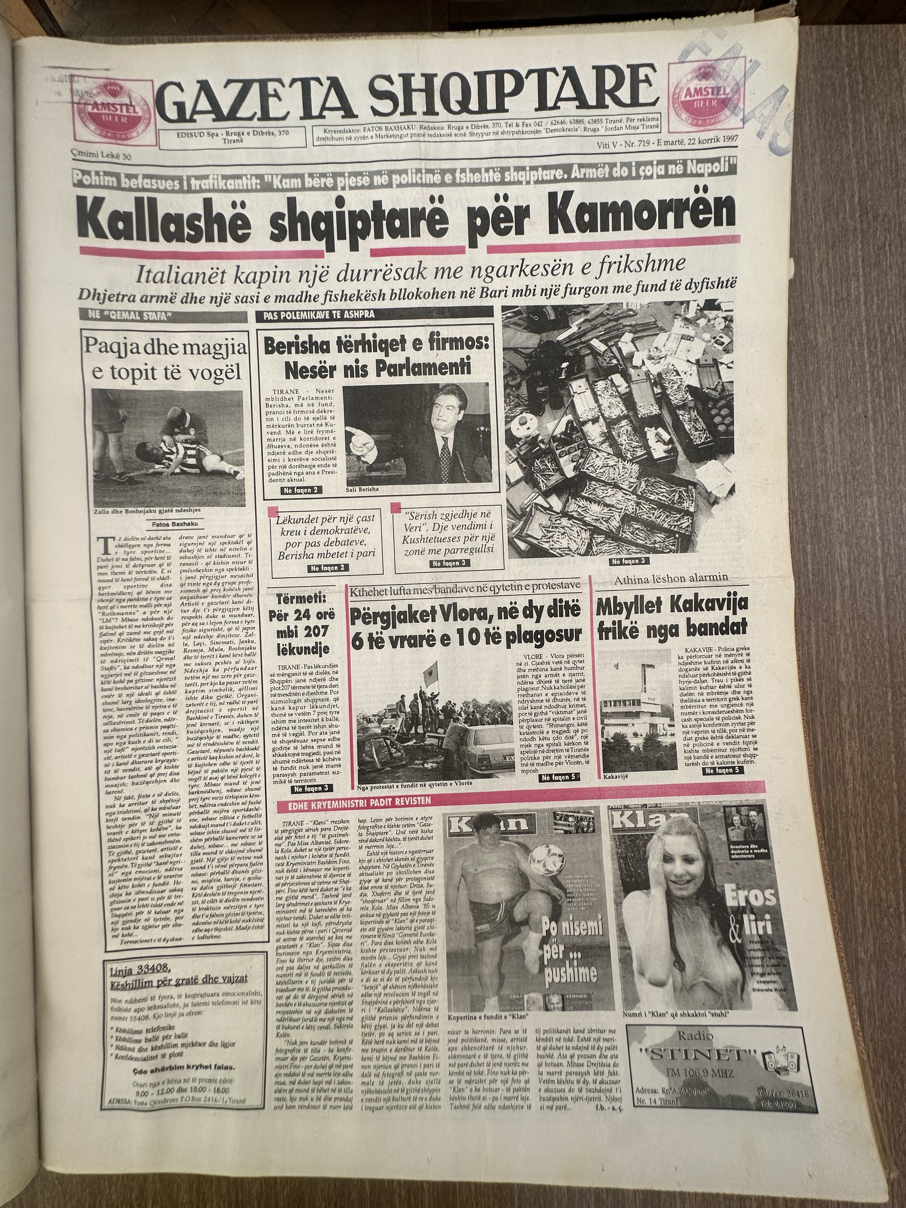 Gazeta Shqiptare 1997-07-22