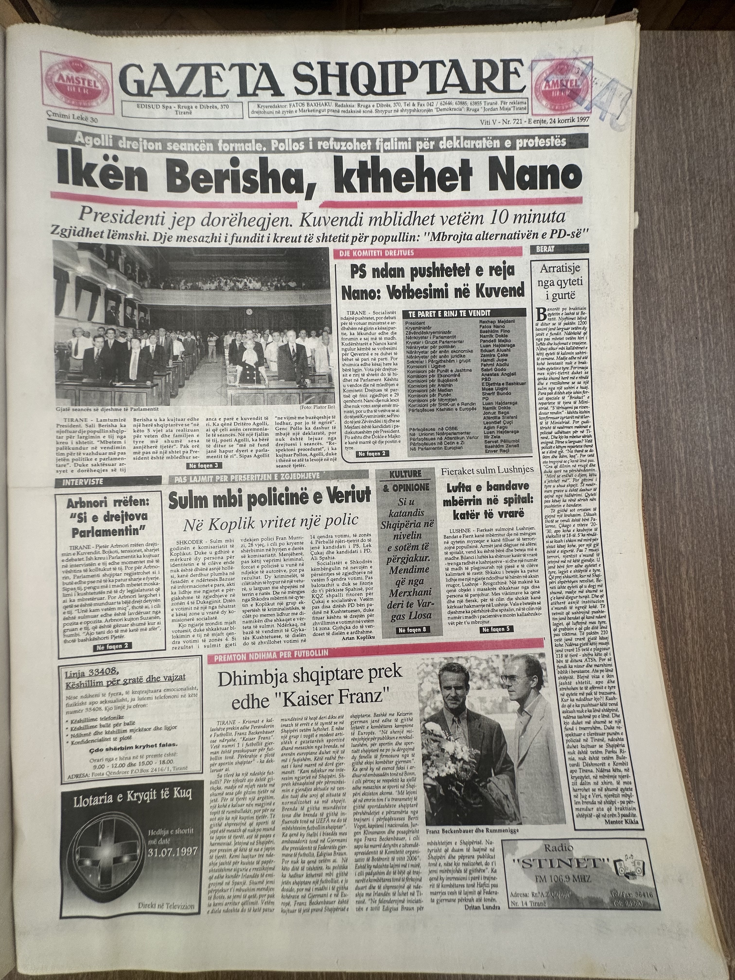 Gazeta Shqiptare 1997-07-24