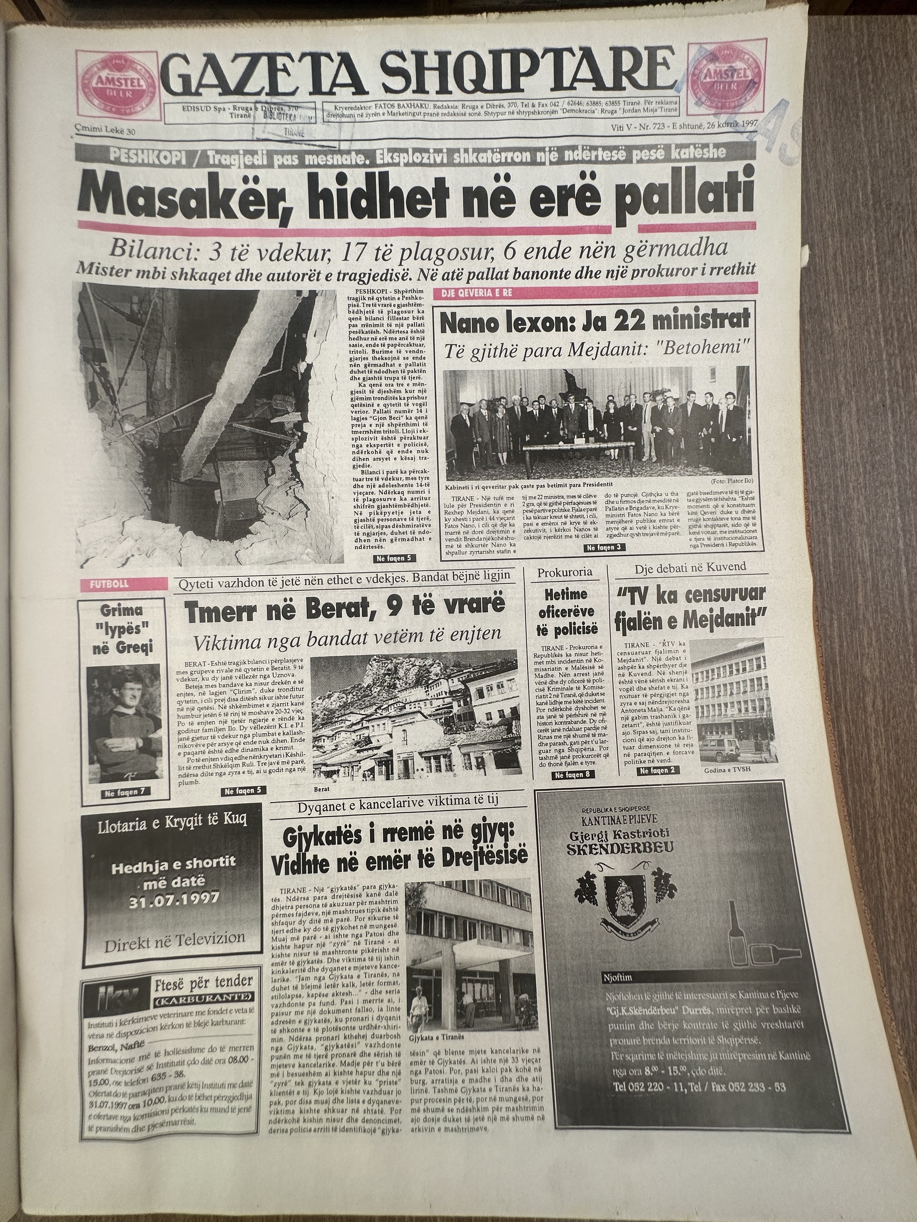 Gazeta Shqiptare 1997-07-26