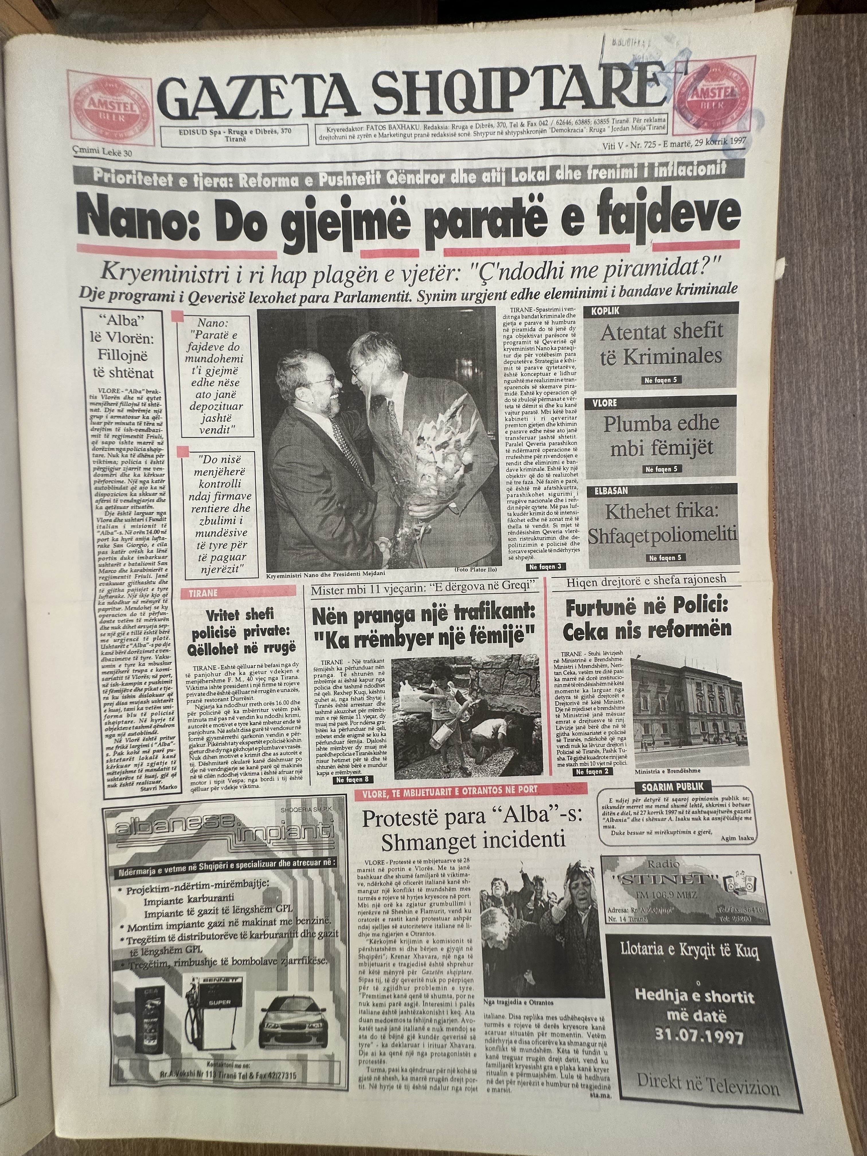 Gazeta Shqiptare 1997-07-29