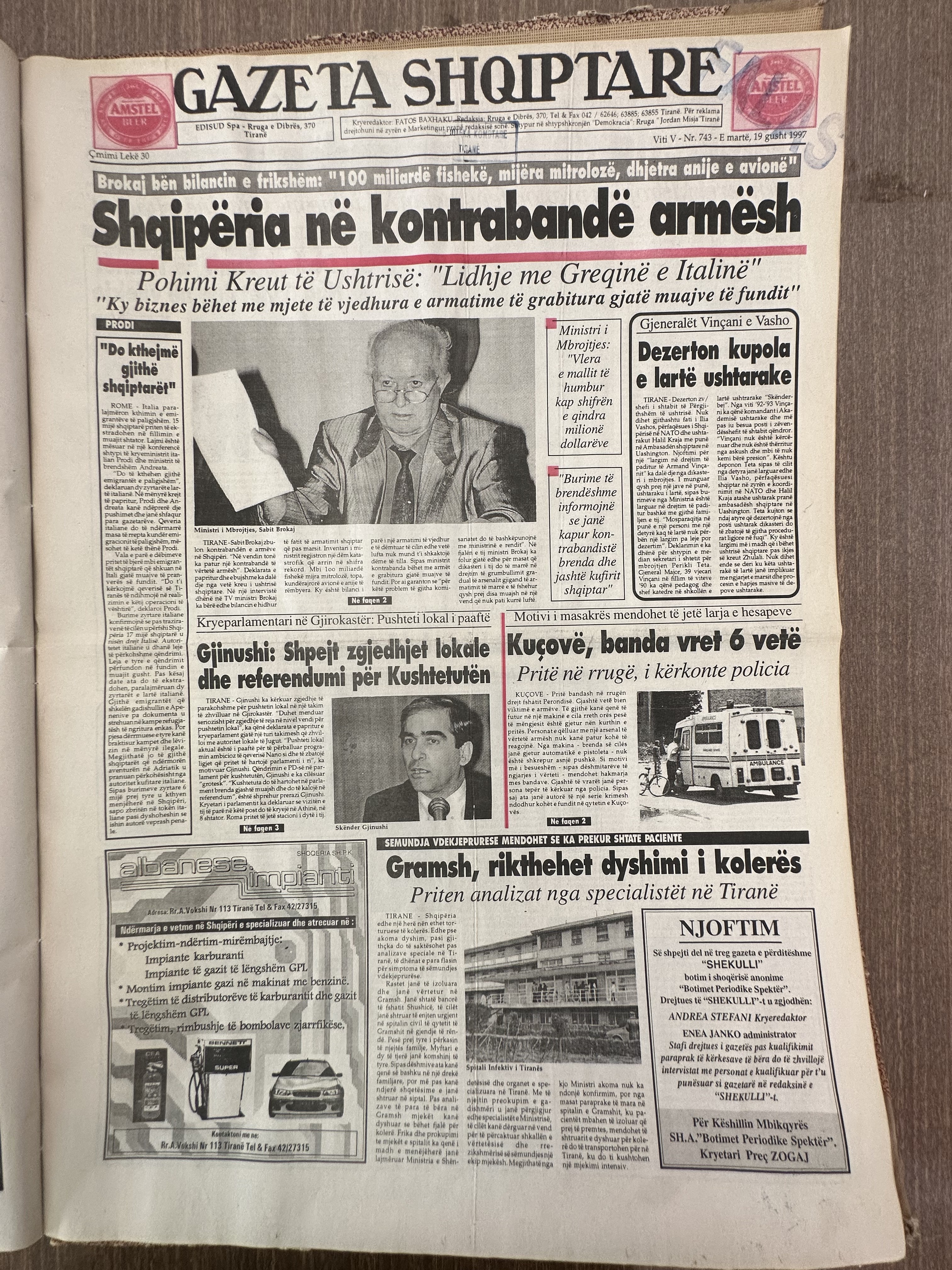 Gazeta Shqiptare 1997-08-19