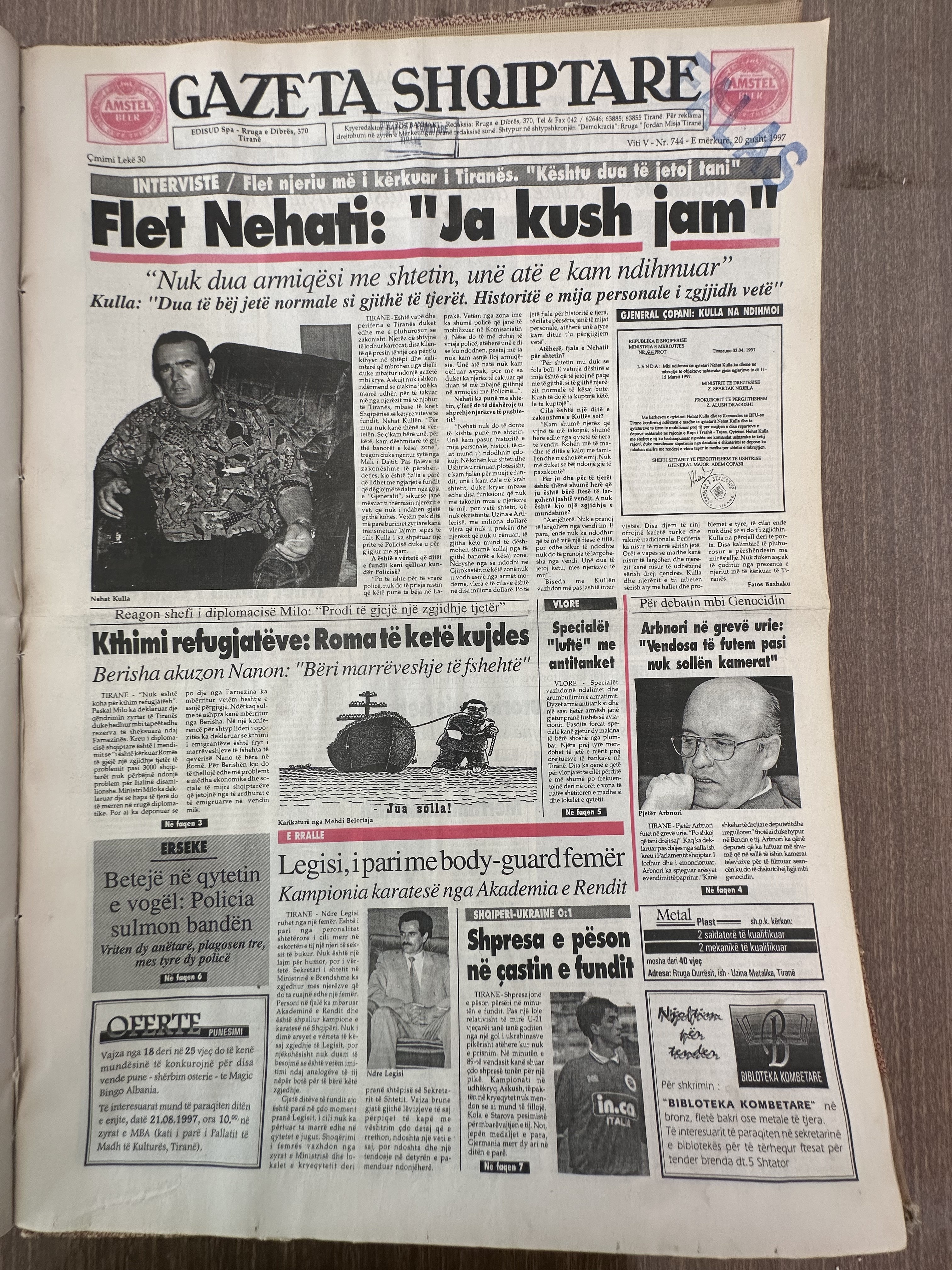 Gazeta Shqiptare 1997-08-20