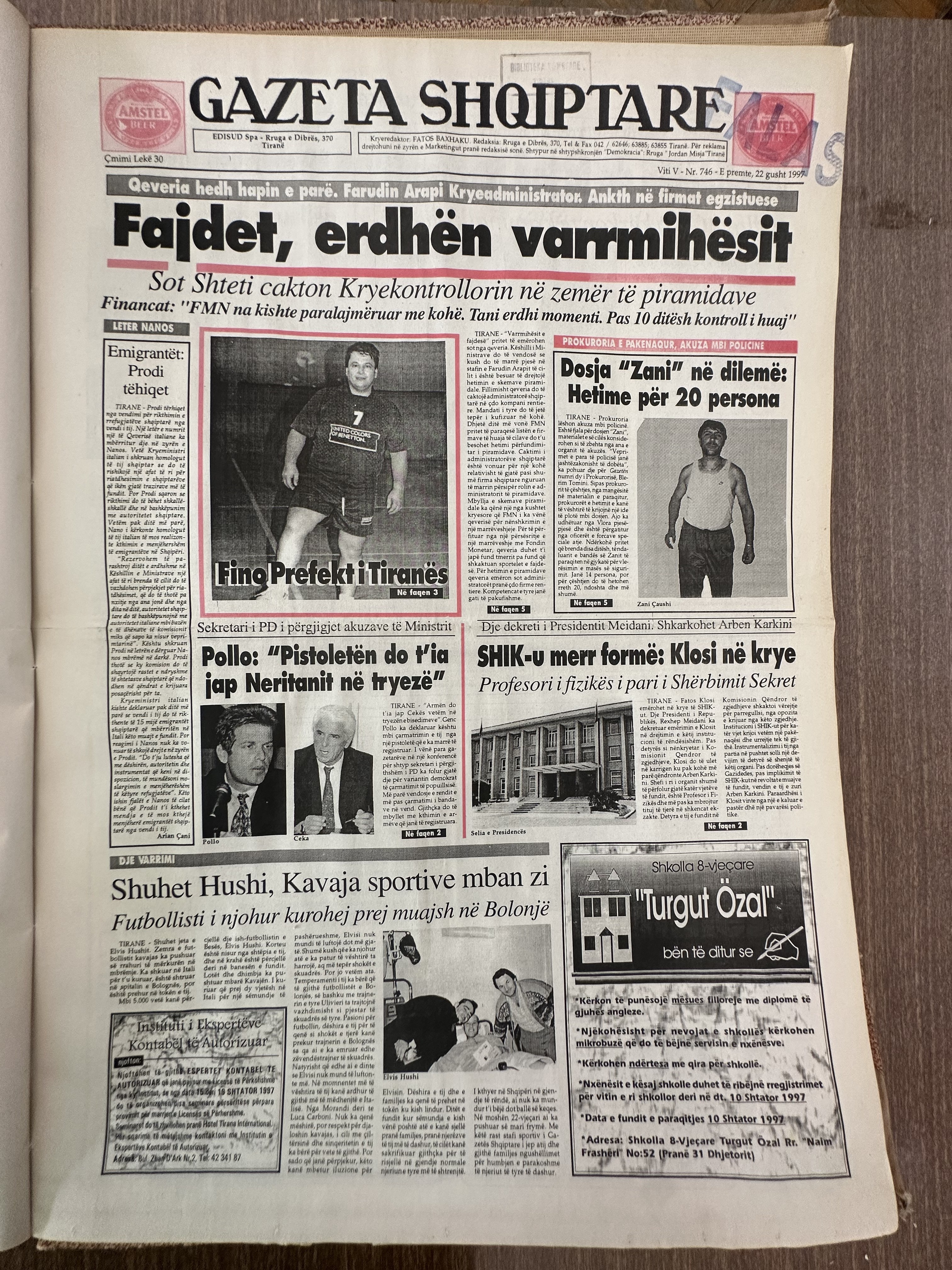 Gazeta Shqiptare 1997-08-22