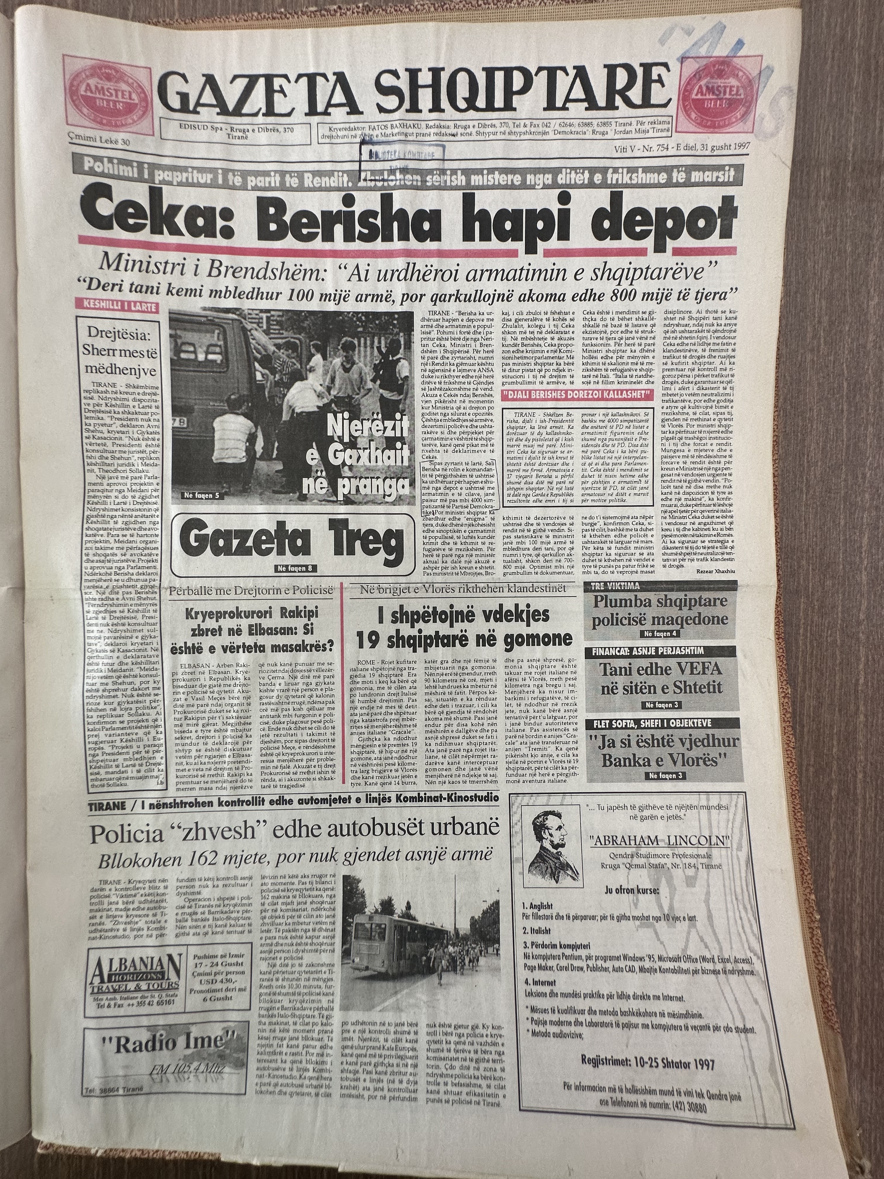 Gazeta Shqiptare 1997-08-31
