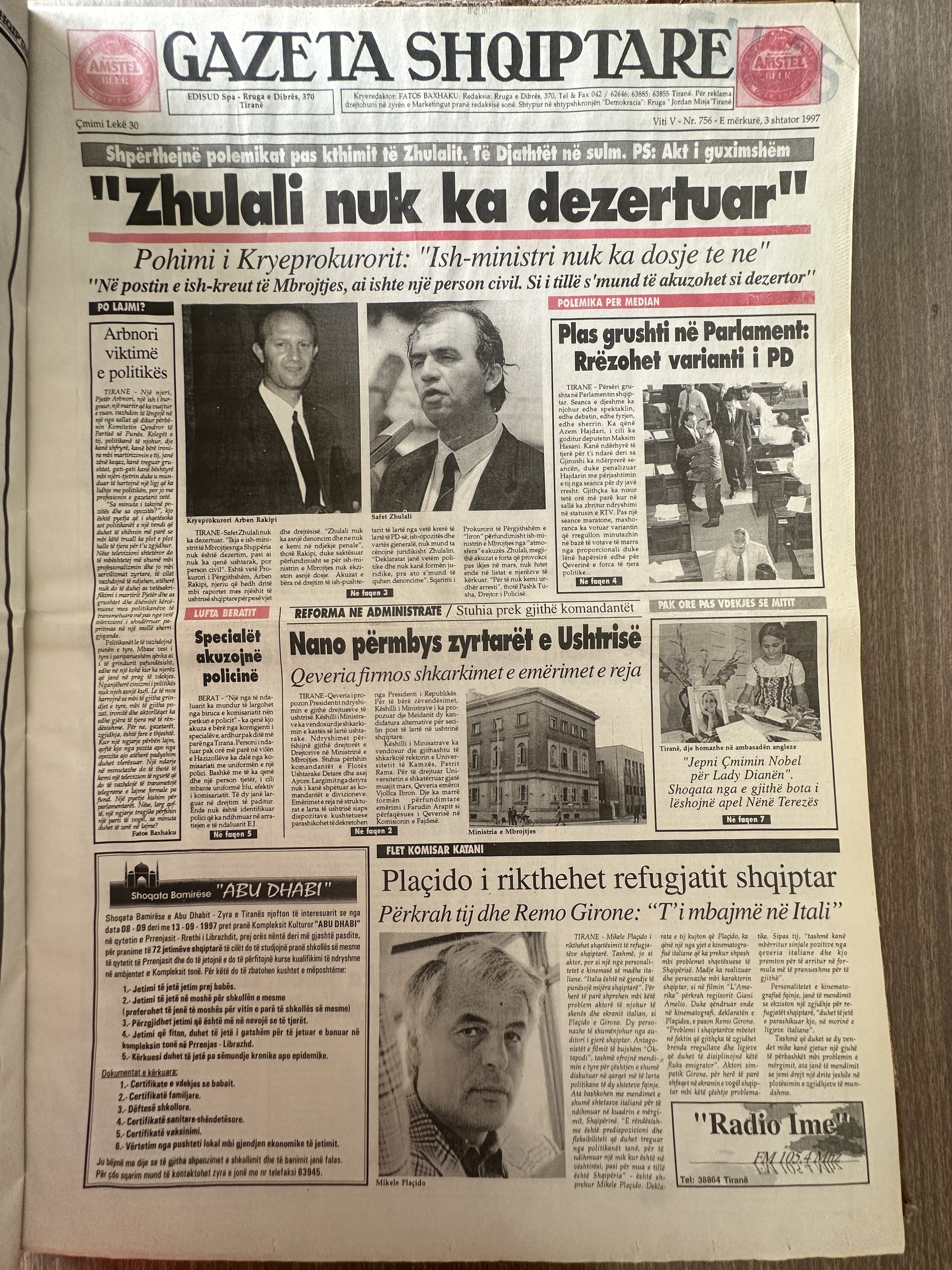 Gazeta Shqiptare 1997-09-03