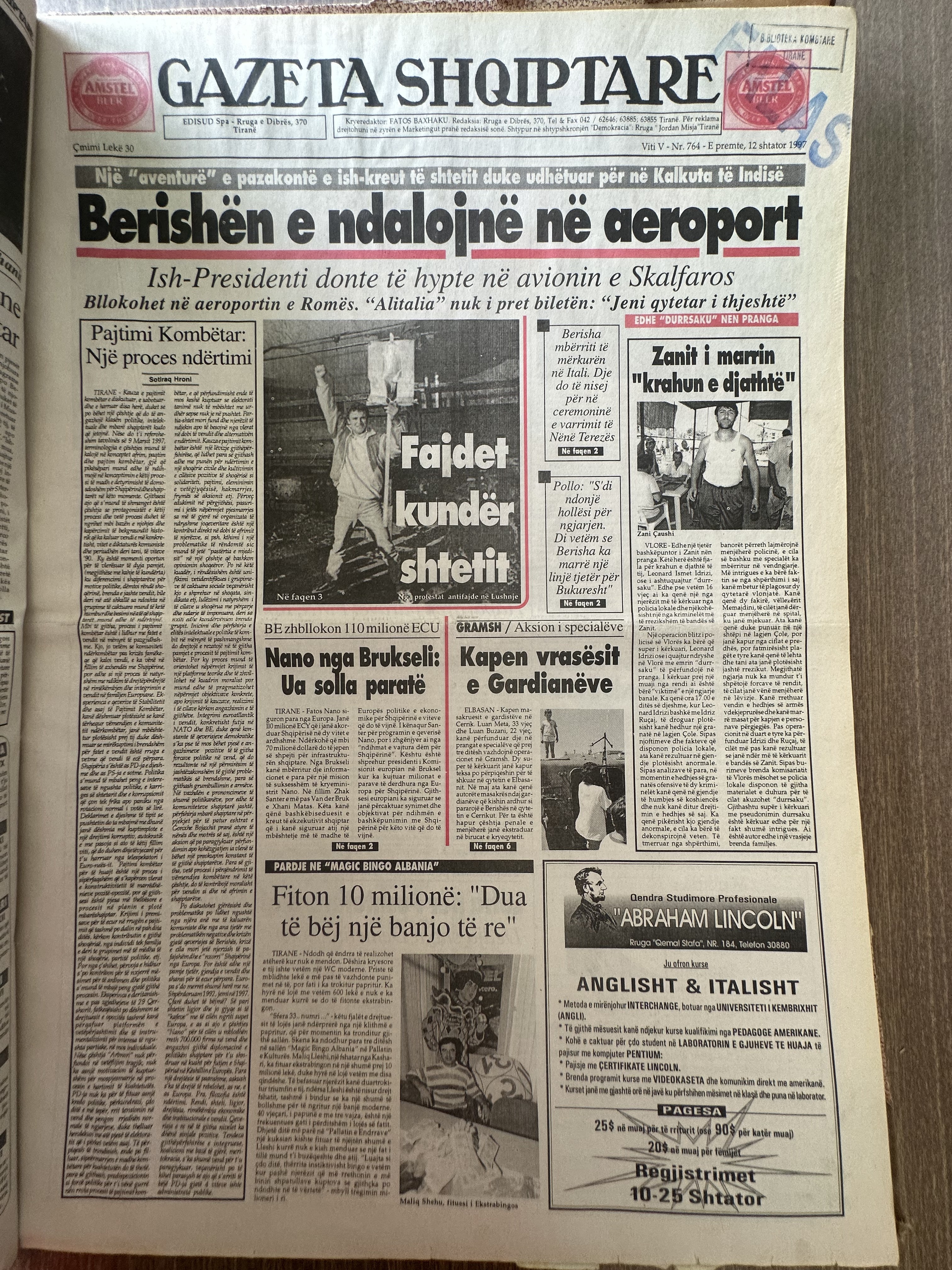 Gazeta Shqiptare 1997-09-12