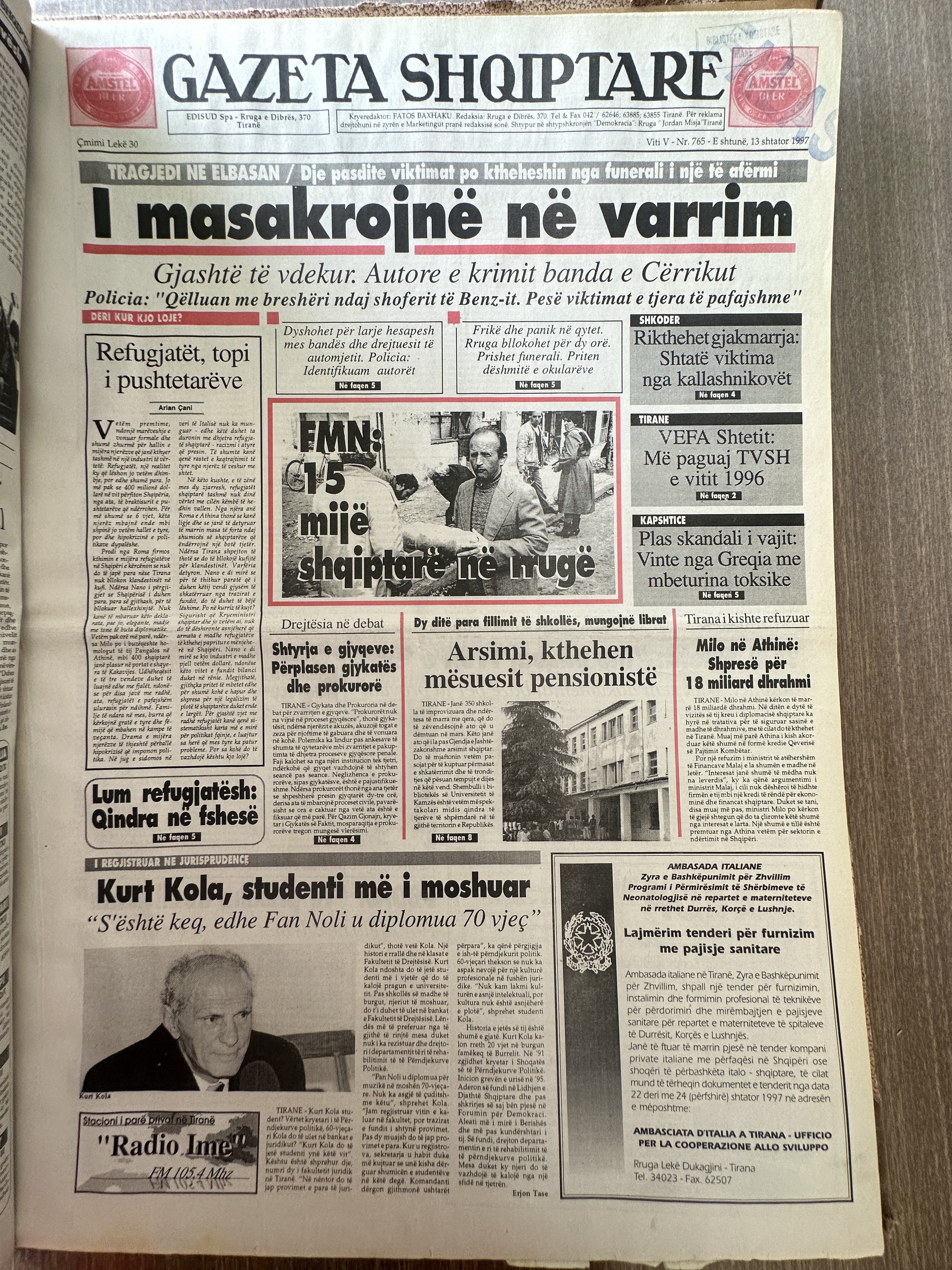 Gazeta Shqiptare 1997-09-13