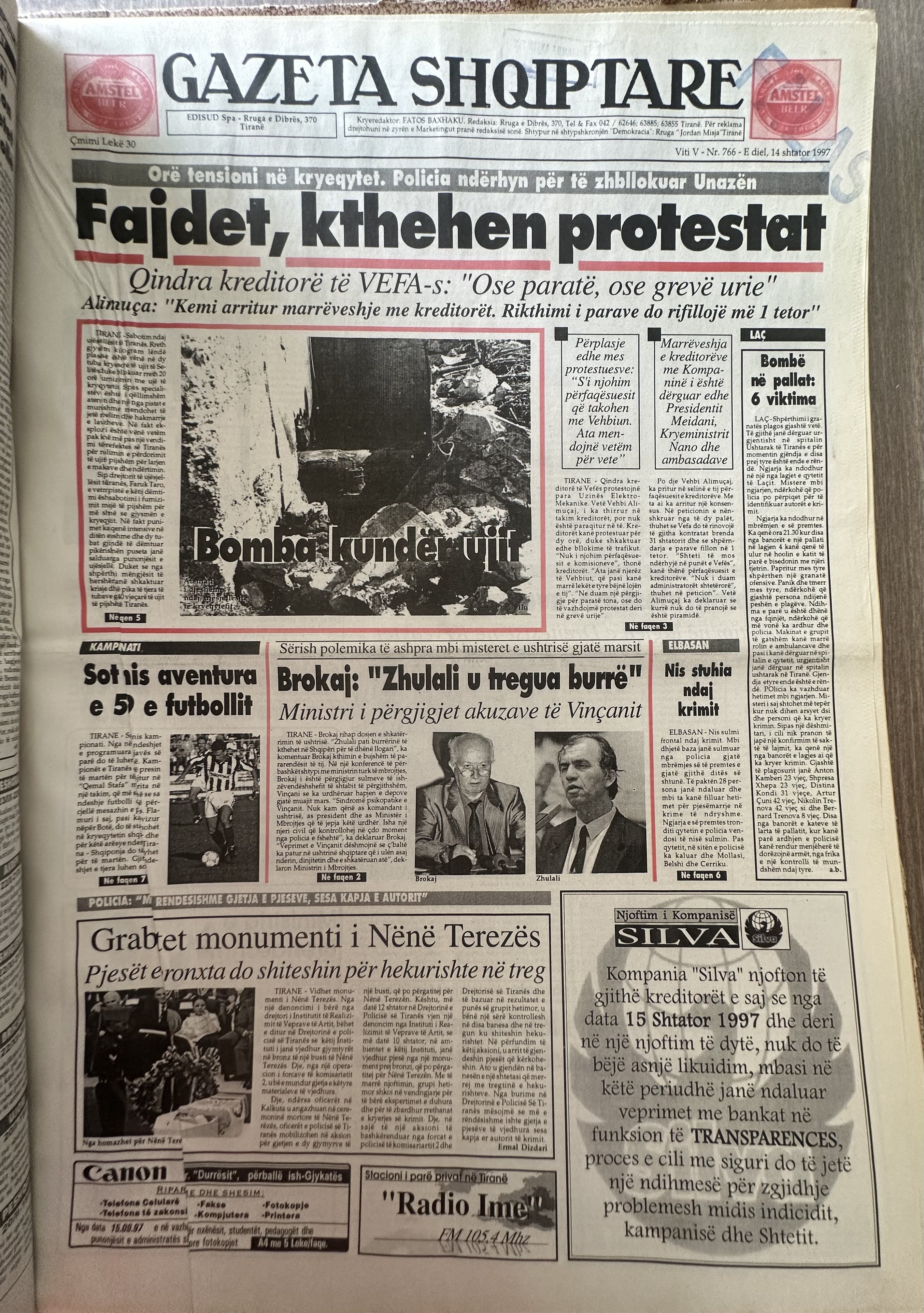 Gazeta Shqiptare 1997-09-14