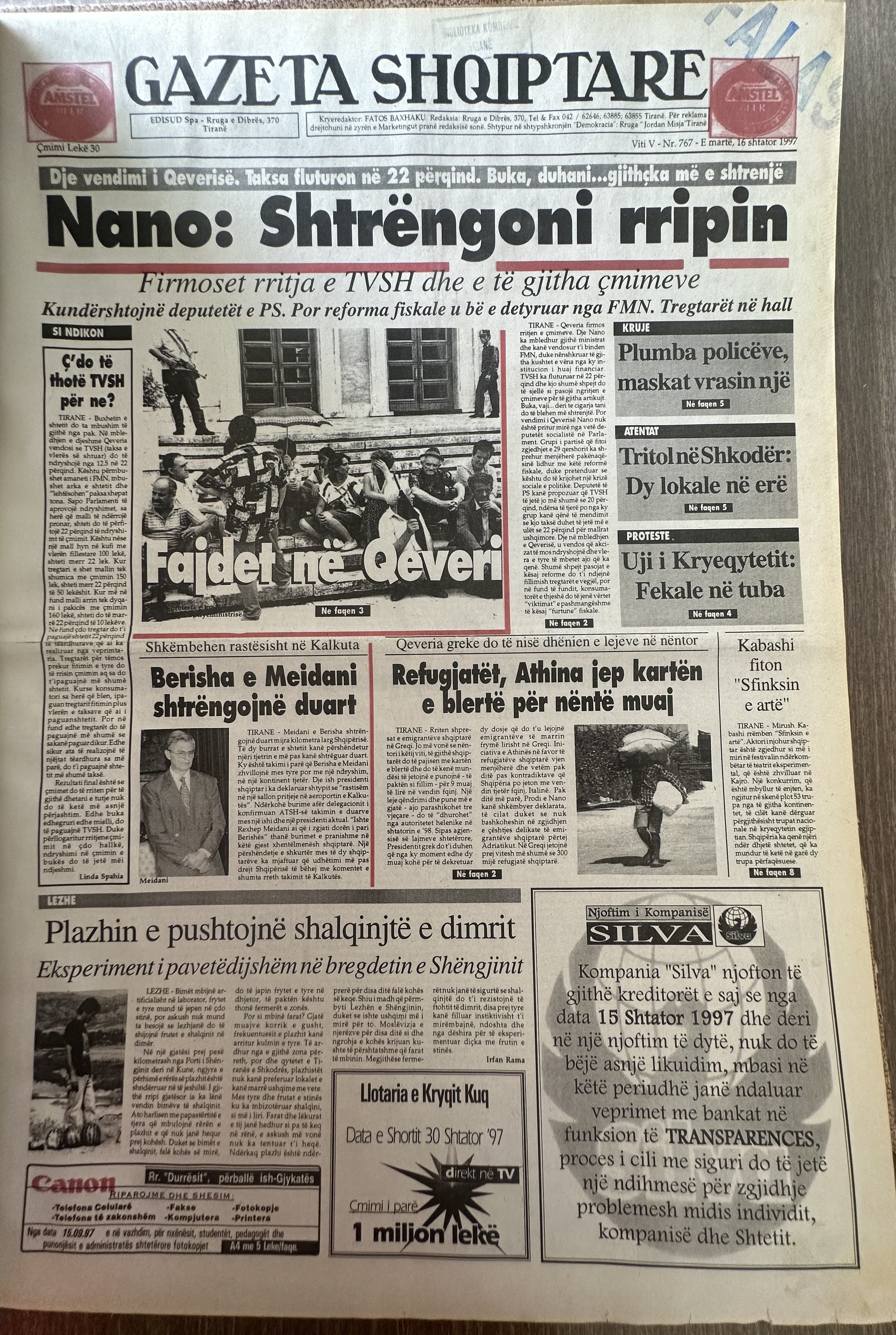 Gazeta Shqiptare 1997-09-16