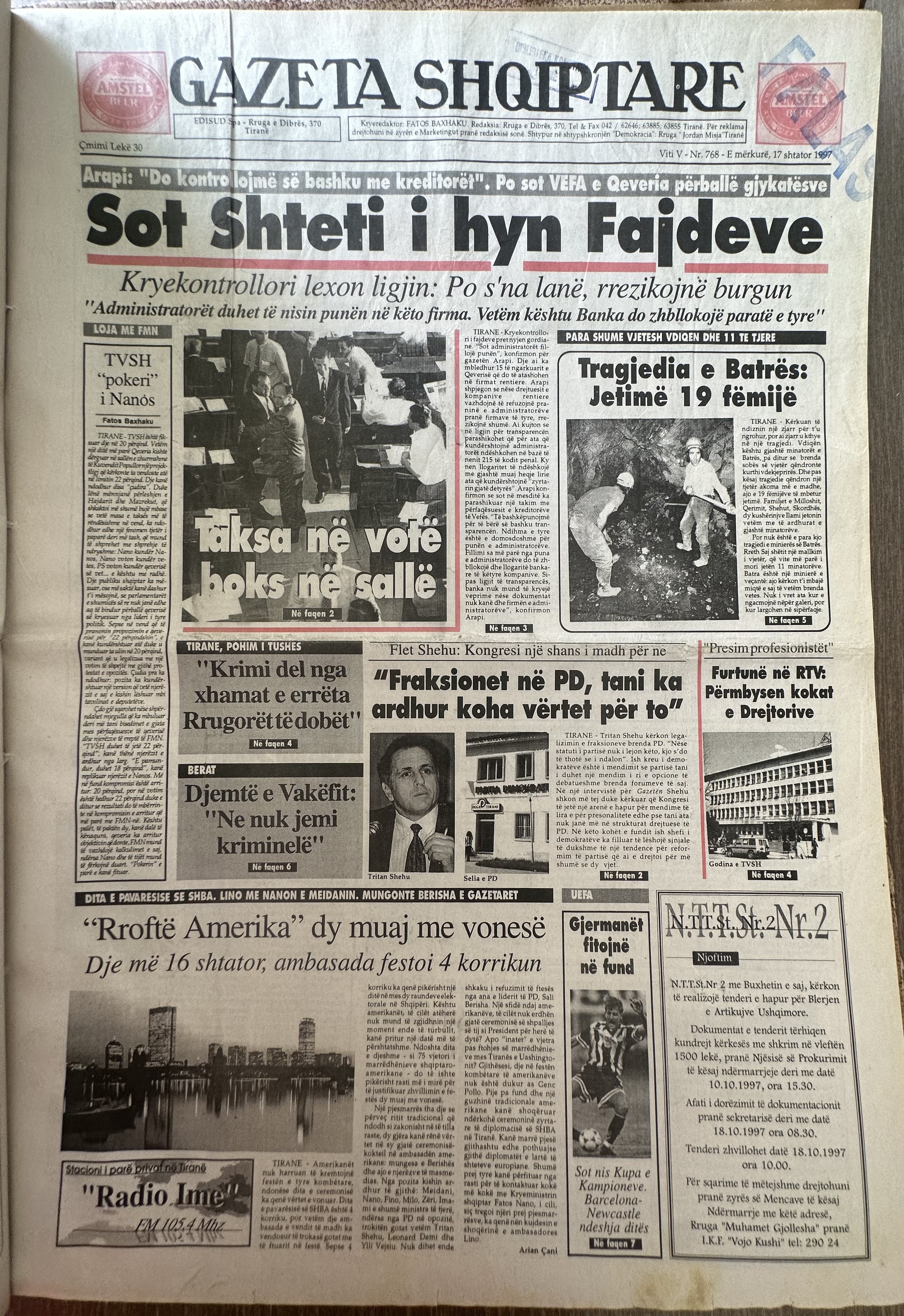 Gazeta Shqiptare 1997-09-17