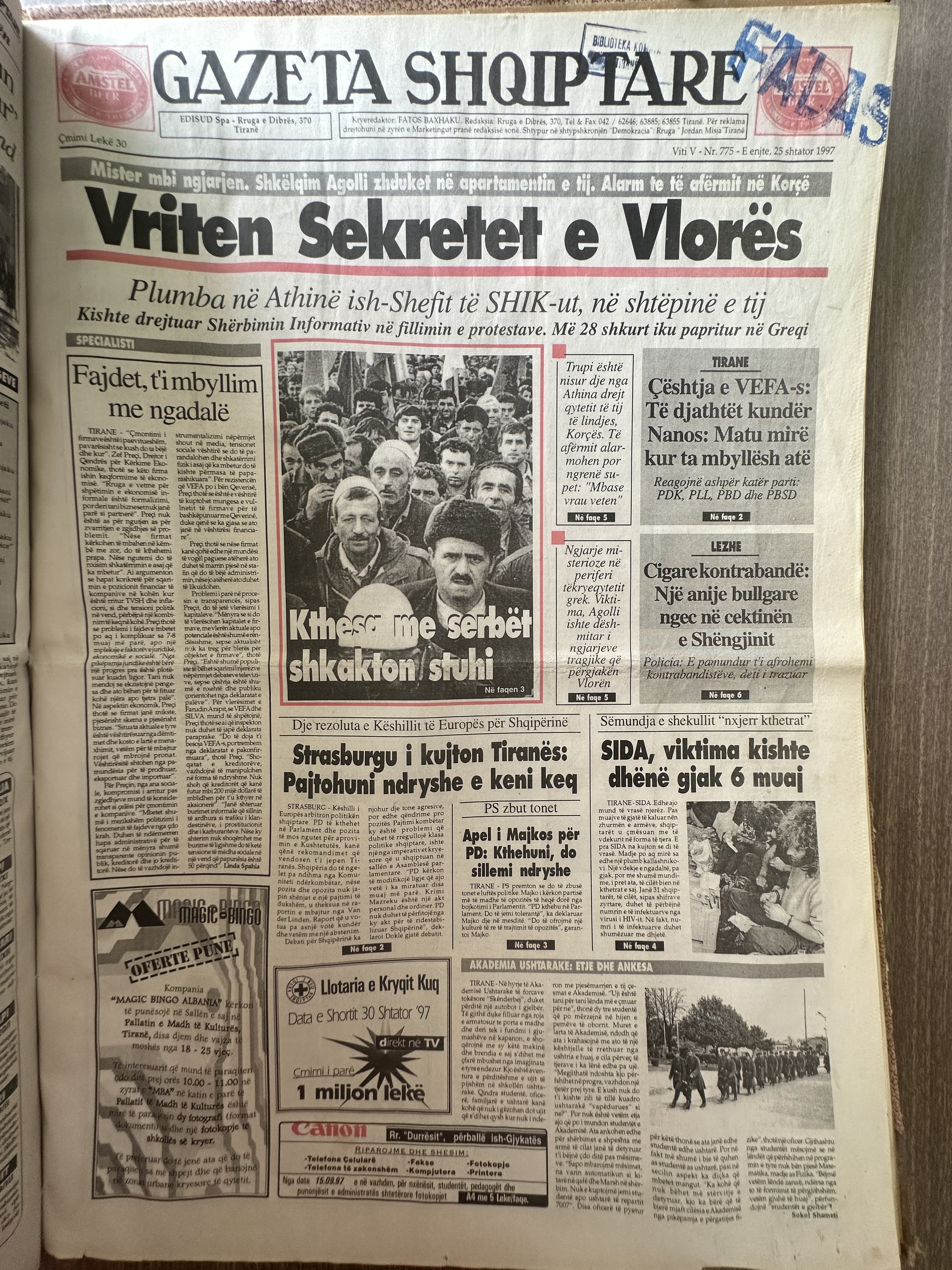 Gazeta Shqiptare 1997-09-25