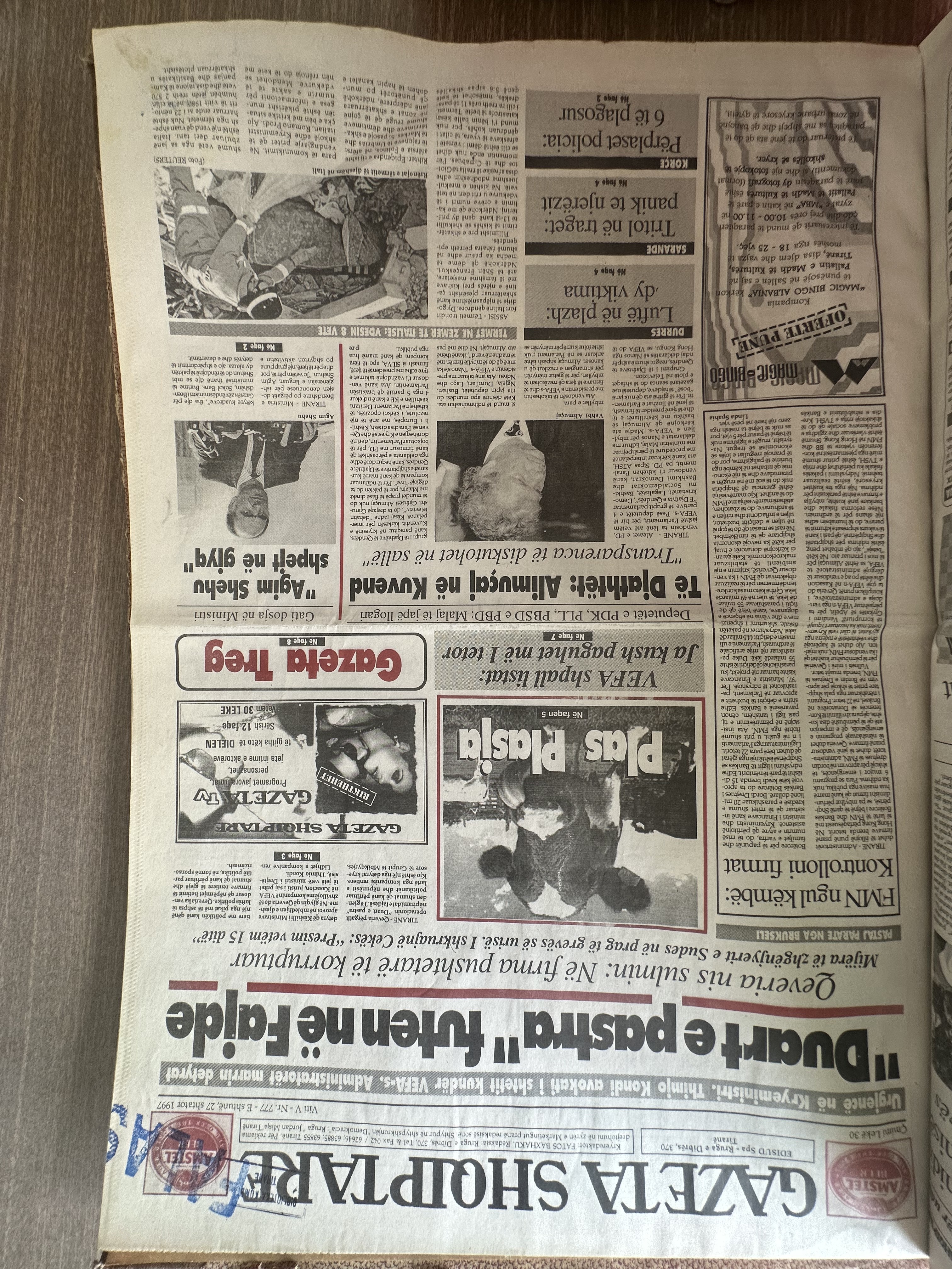 Gazeta Shqiptare 1997-09-27
