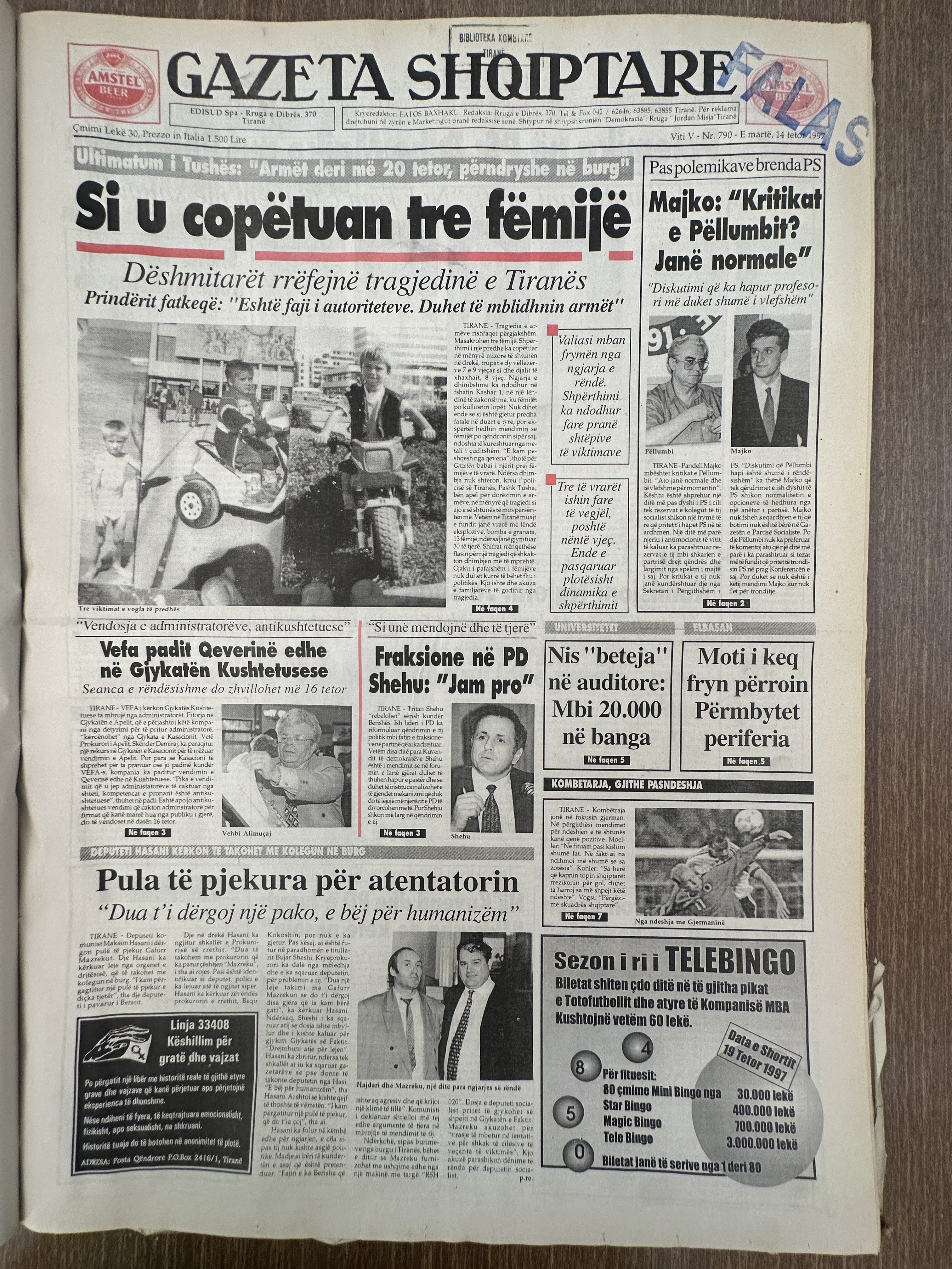 Gazeta Shqiptare 1997-10-14