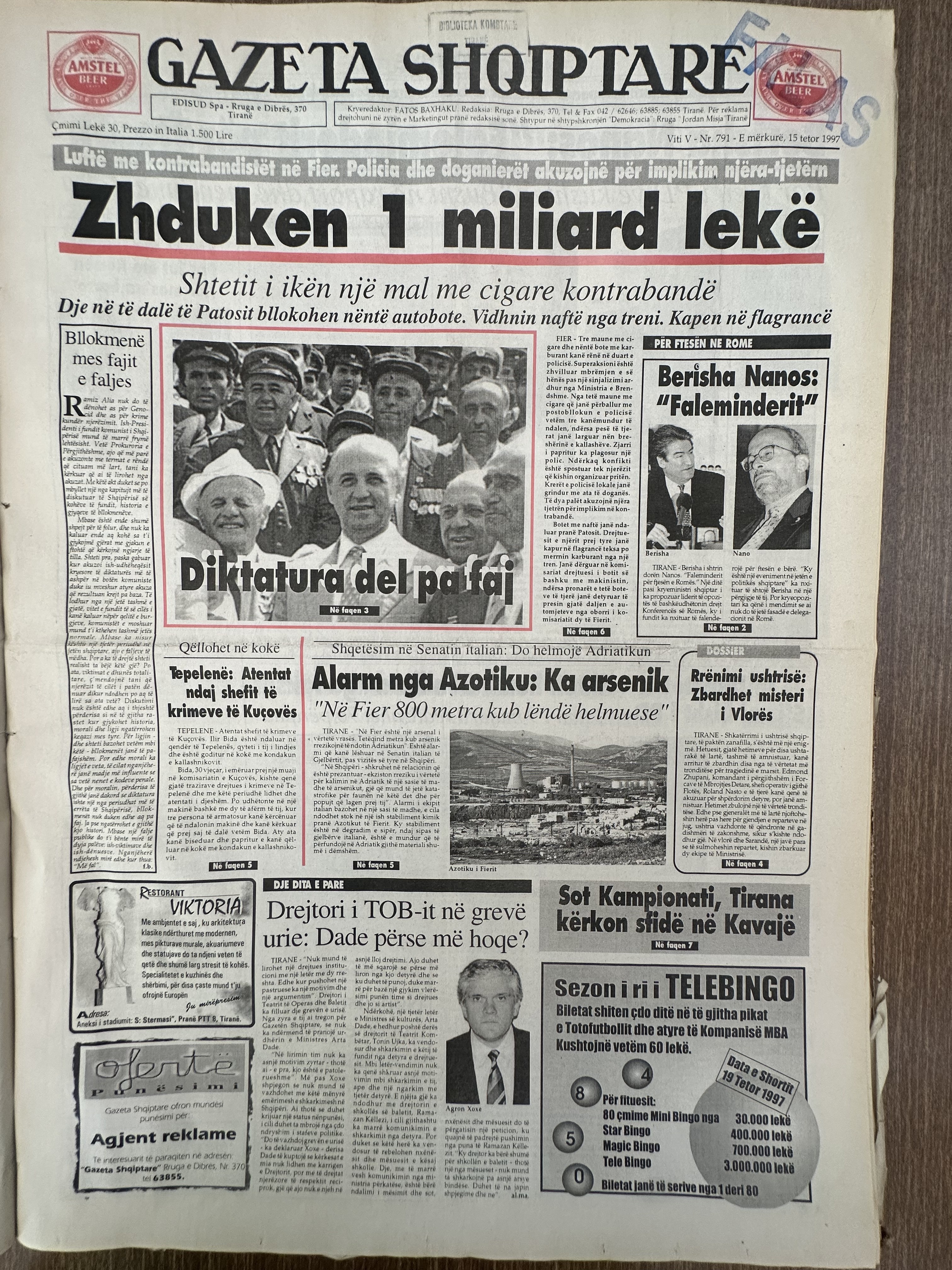 Gazeta Shqiptare 1997-10-15