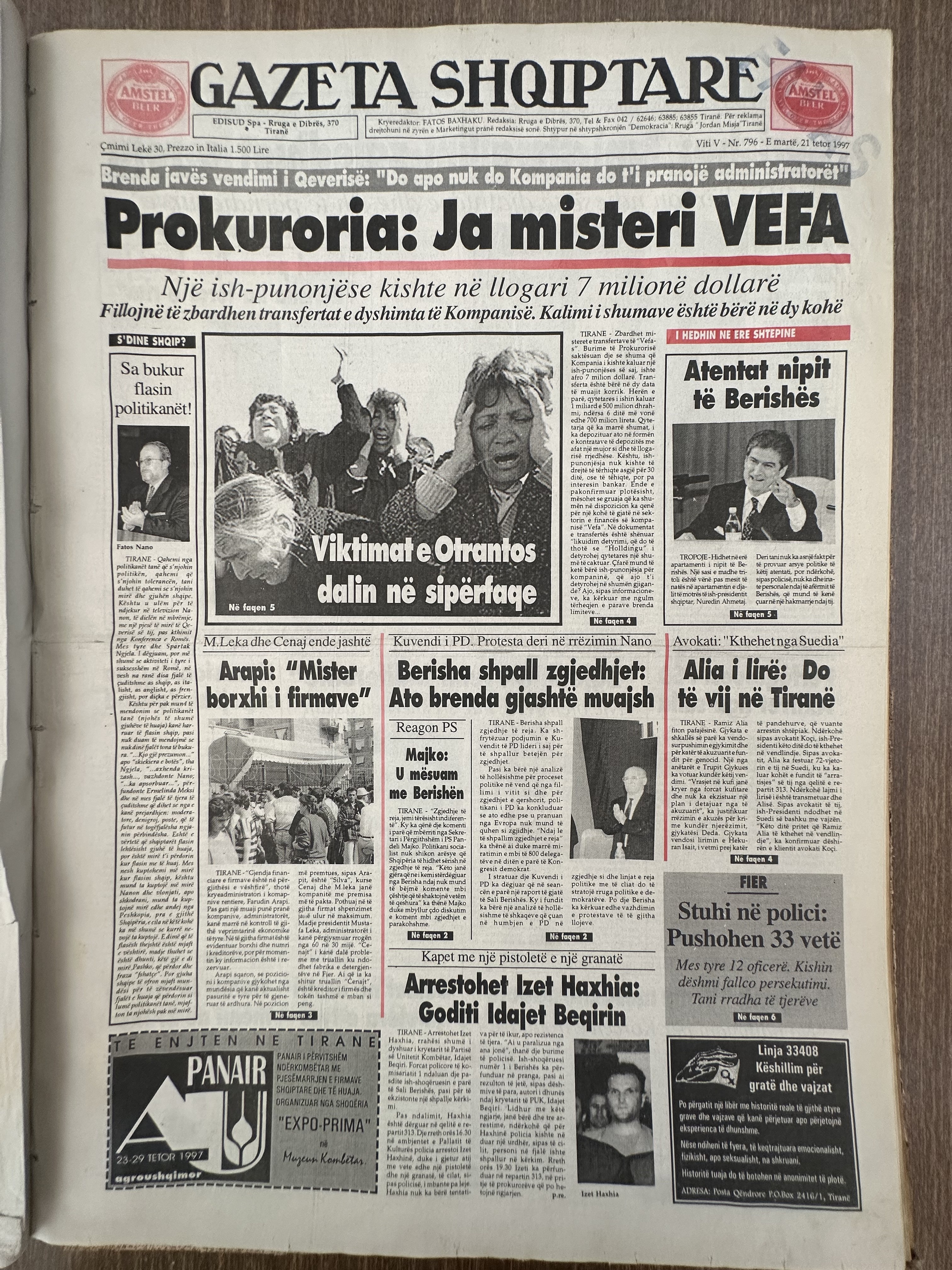 Gazeta Shqiptare 1997-10-21