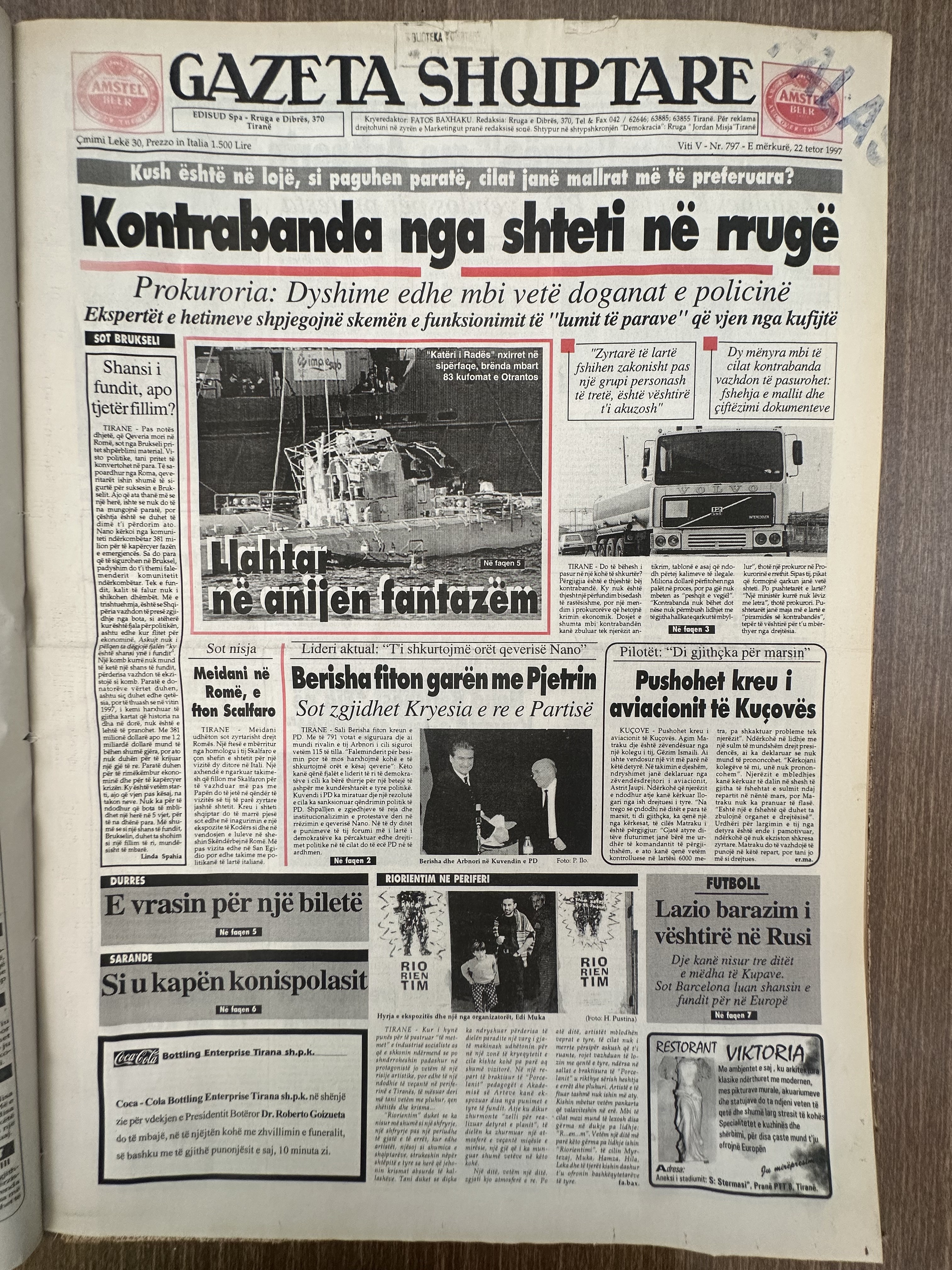 Gazeta Shqiptare 1997-10-22