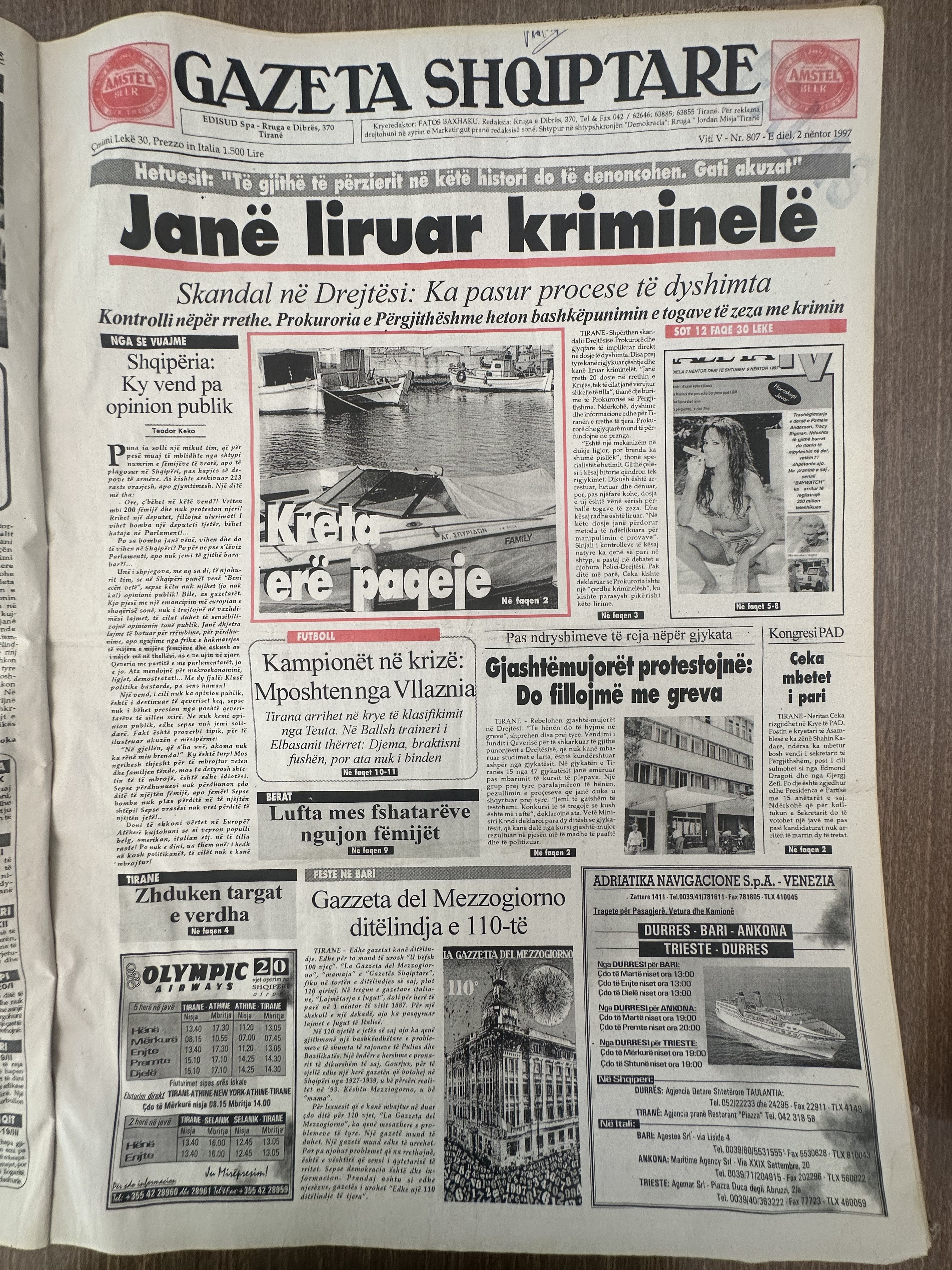 Gazeta Shqiptare 1997-10-30
