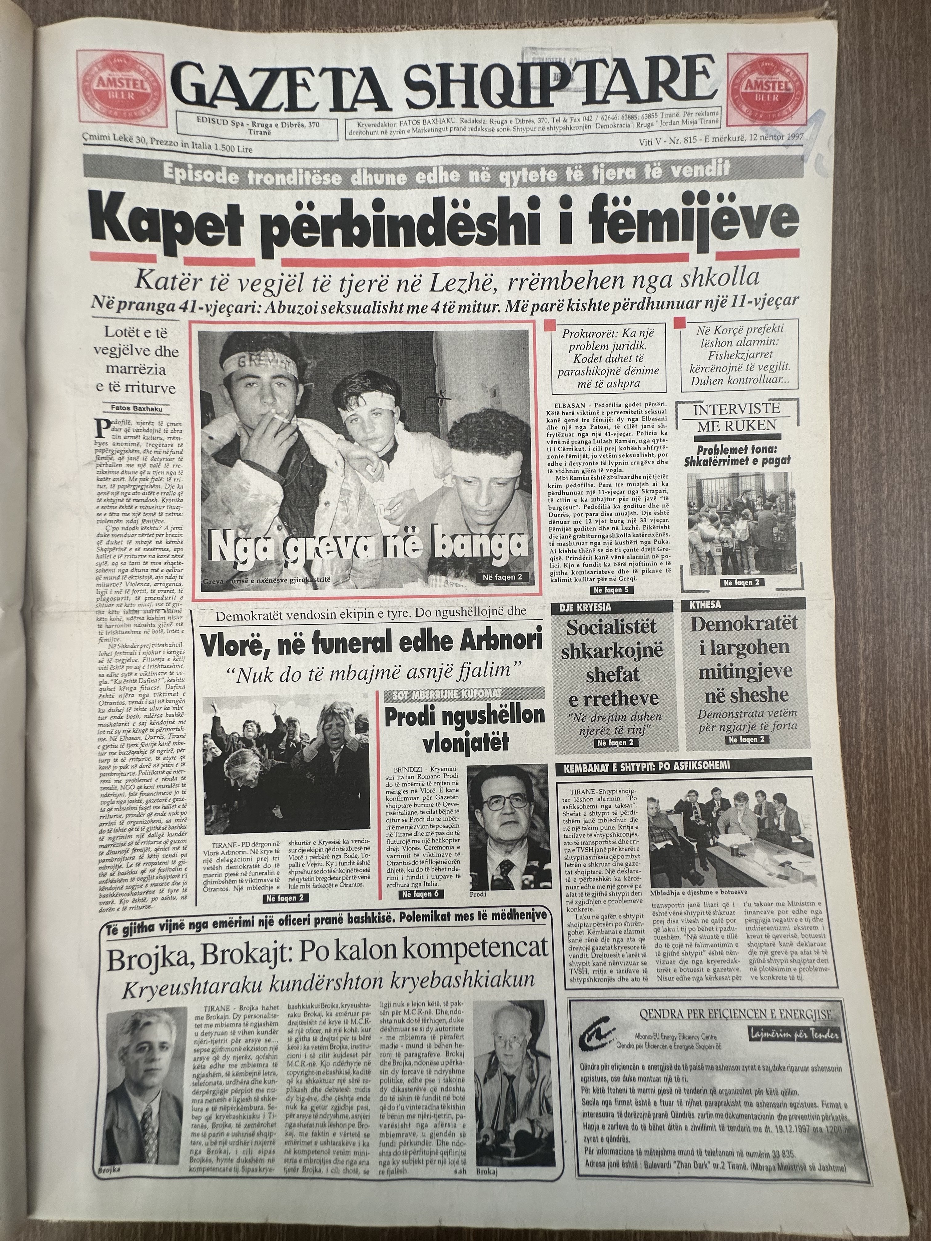 Gazeta Shqiptare 1997-11-12