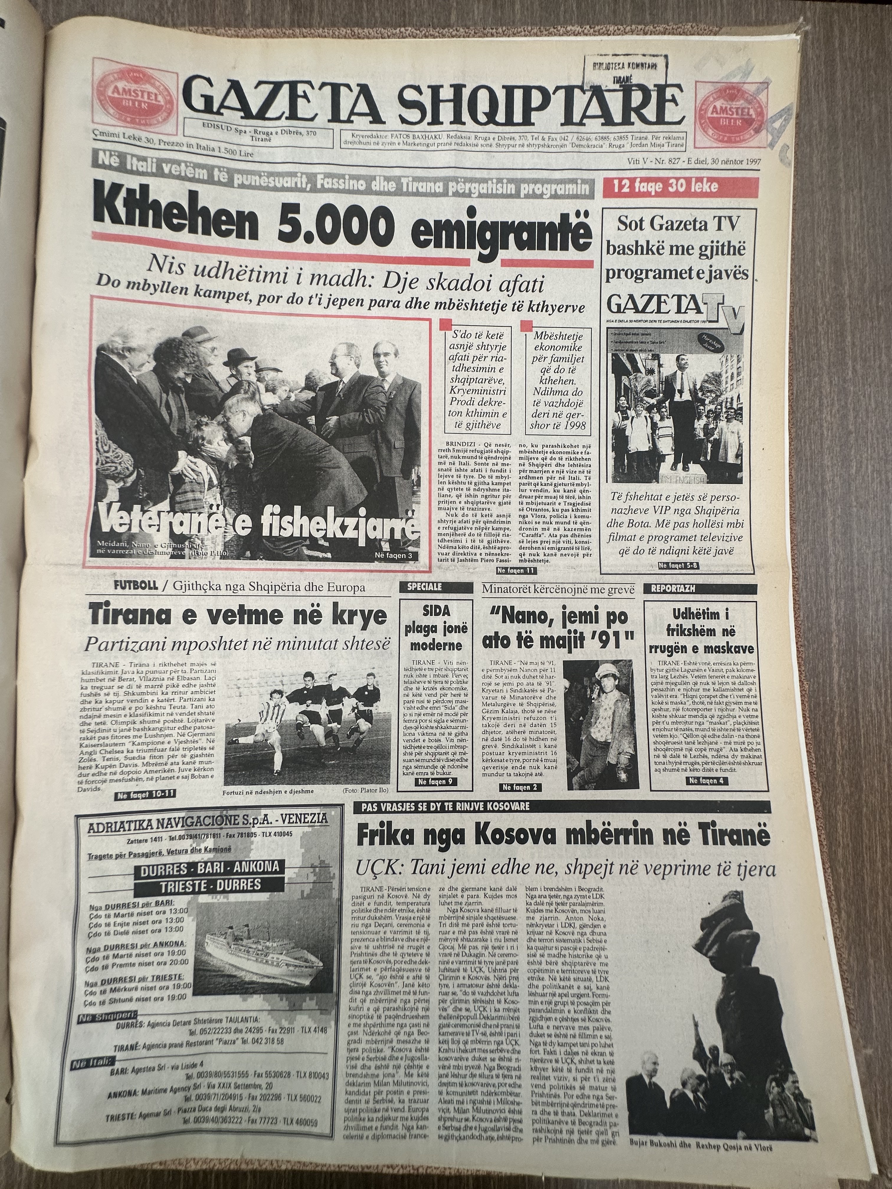 Gazeta Shqiptare 1997-10-20