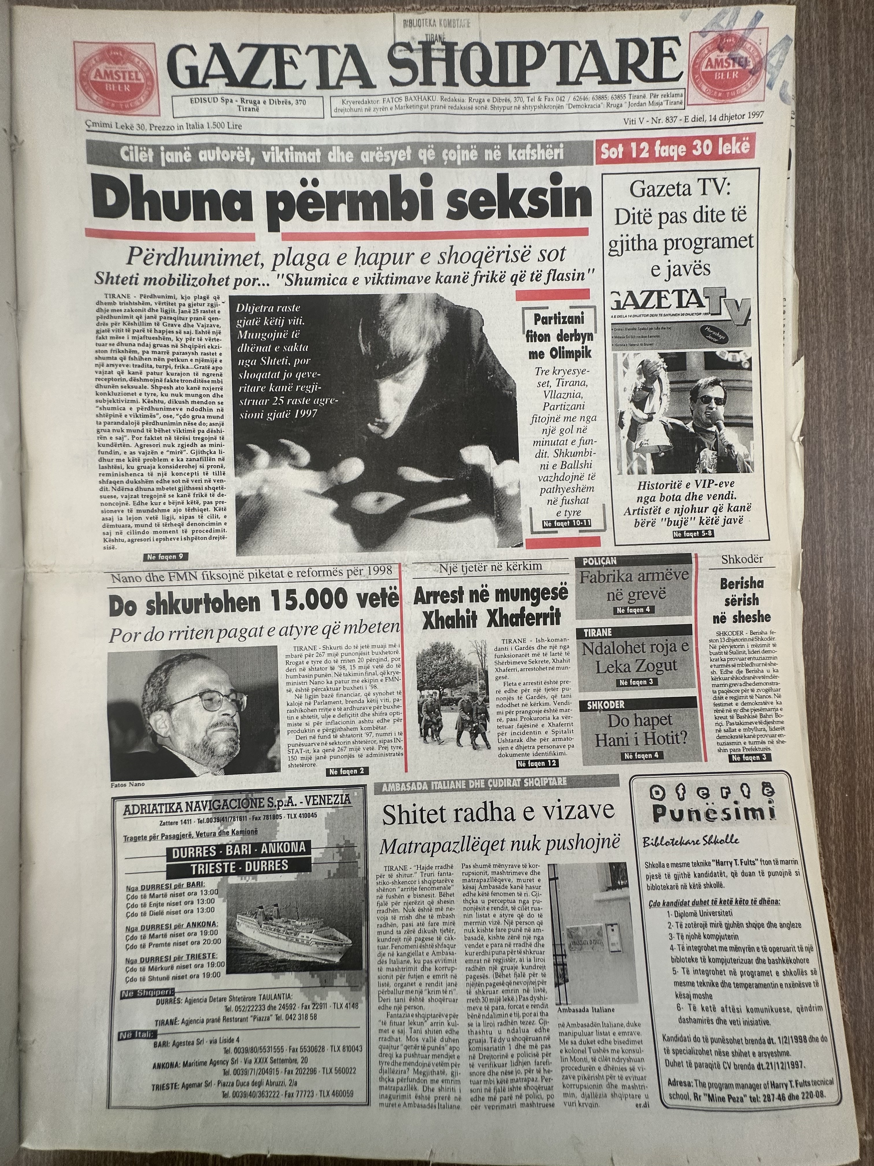Gazeta Shqiptare 1997-12-14