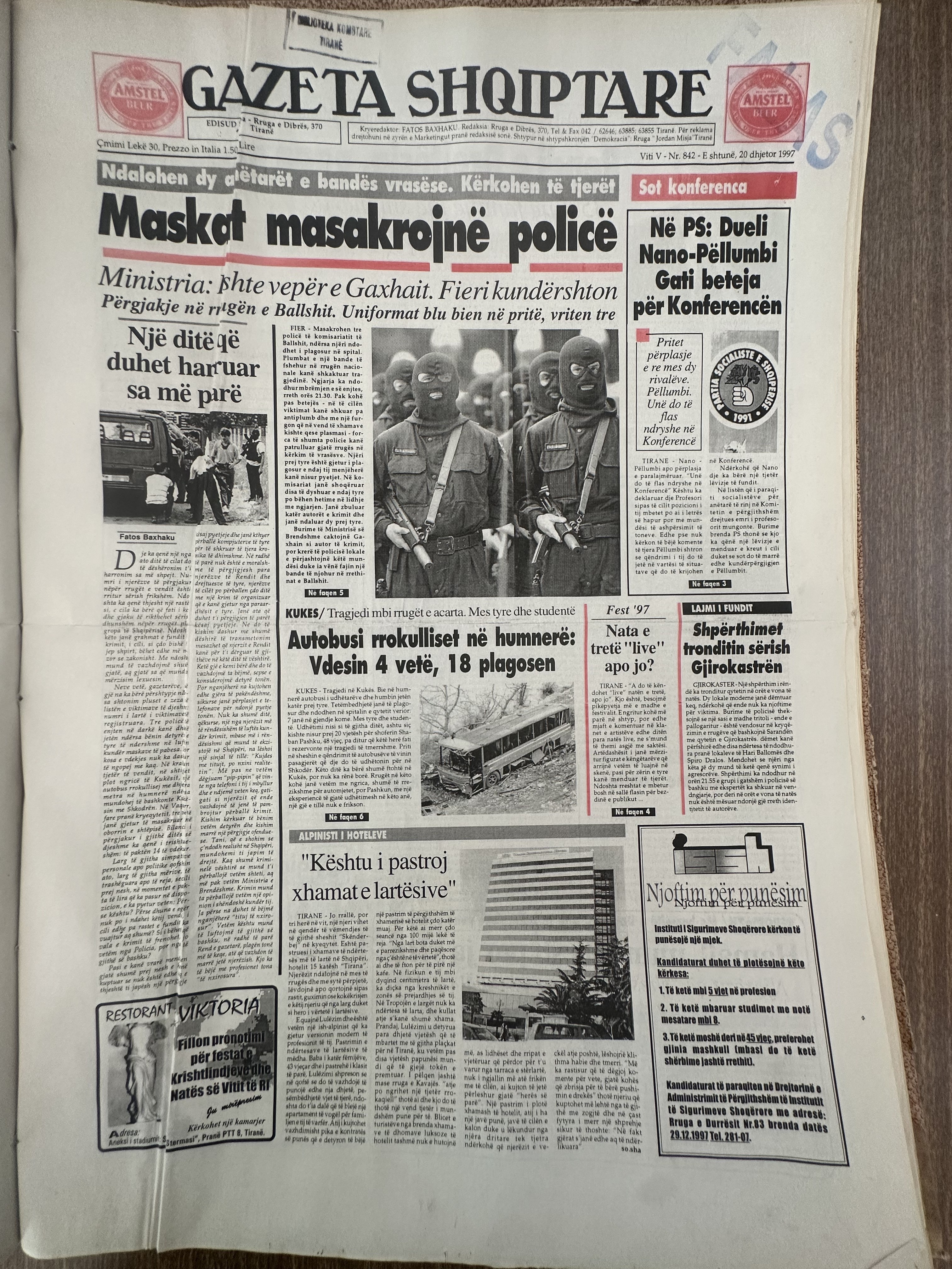 Gazeta Shqiptare 1997-12-20