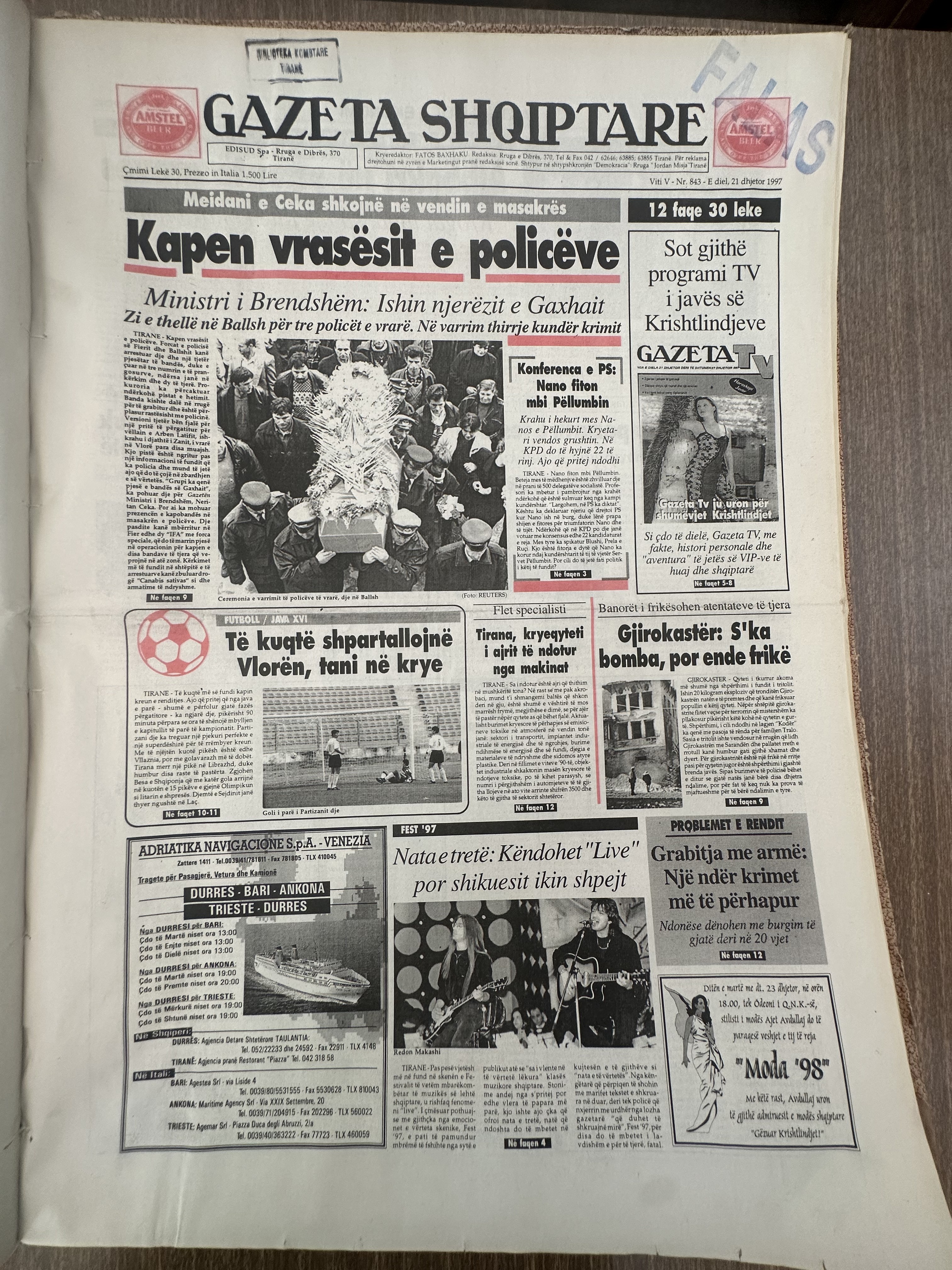 Gazeta Shqiptare 1997-12-21