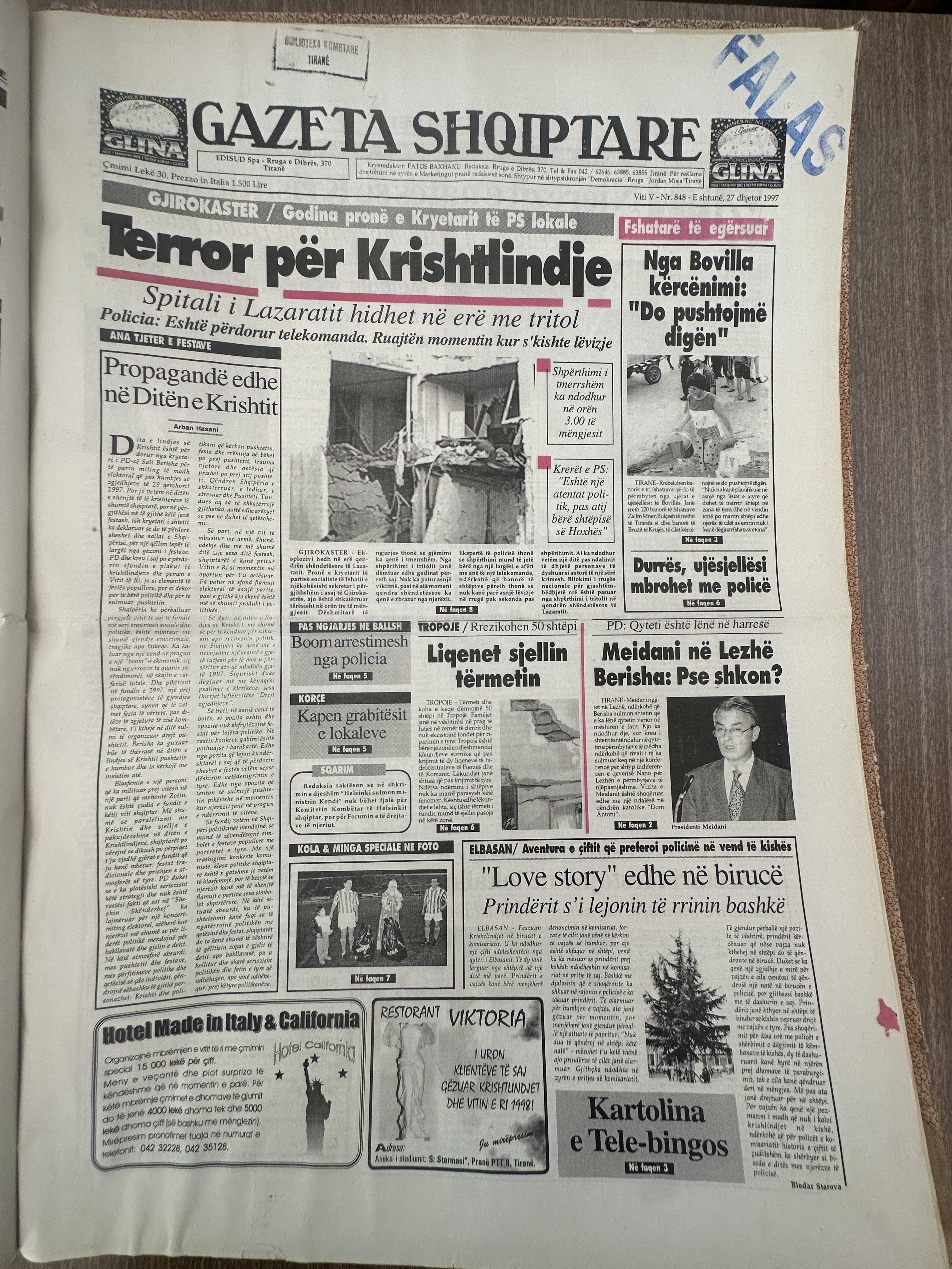 Gazeta Shqiptare 1997-12-27