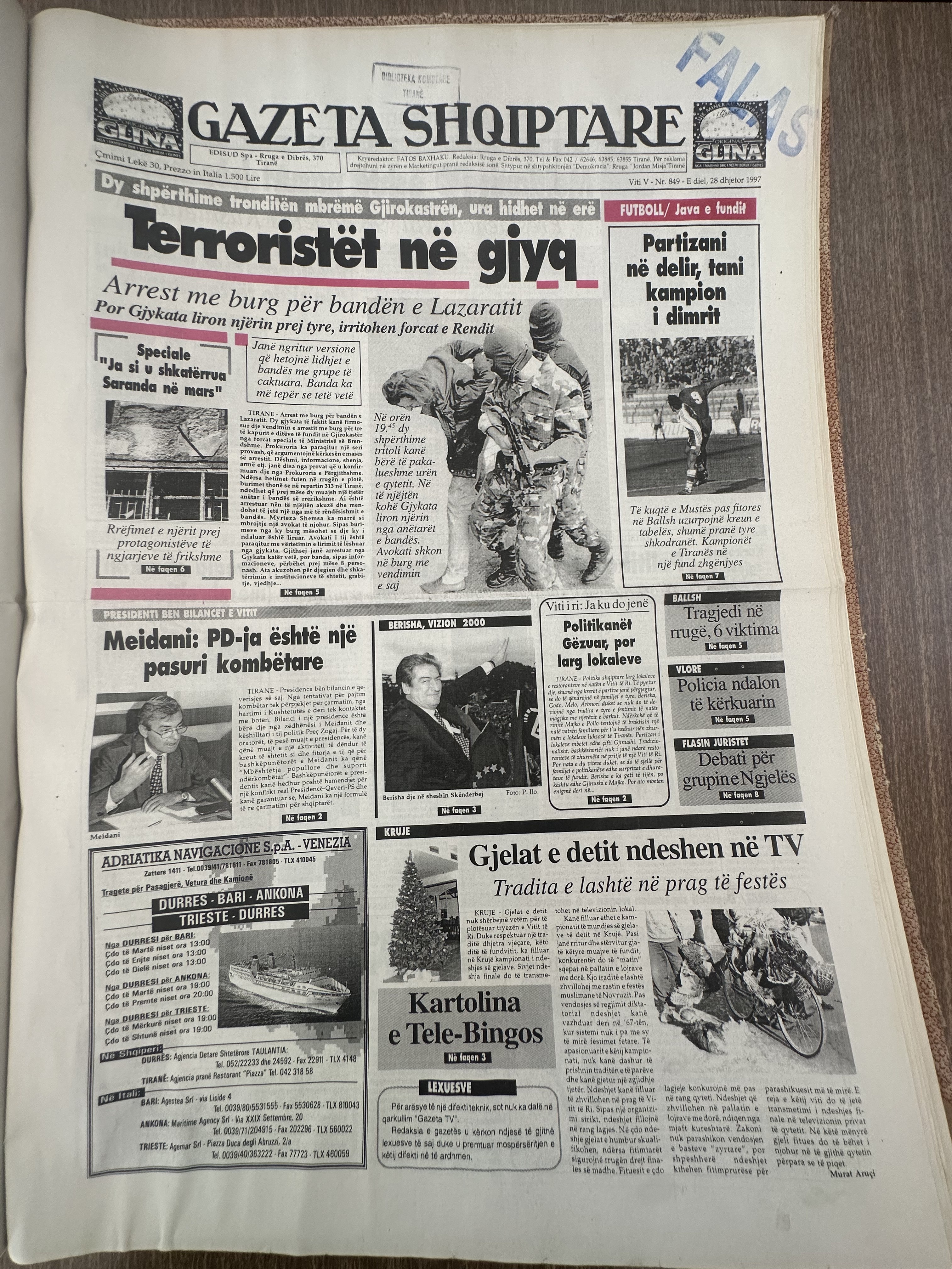 Gazeta Shqiptare 1997-12-28