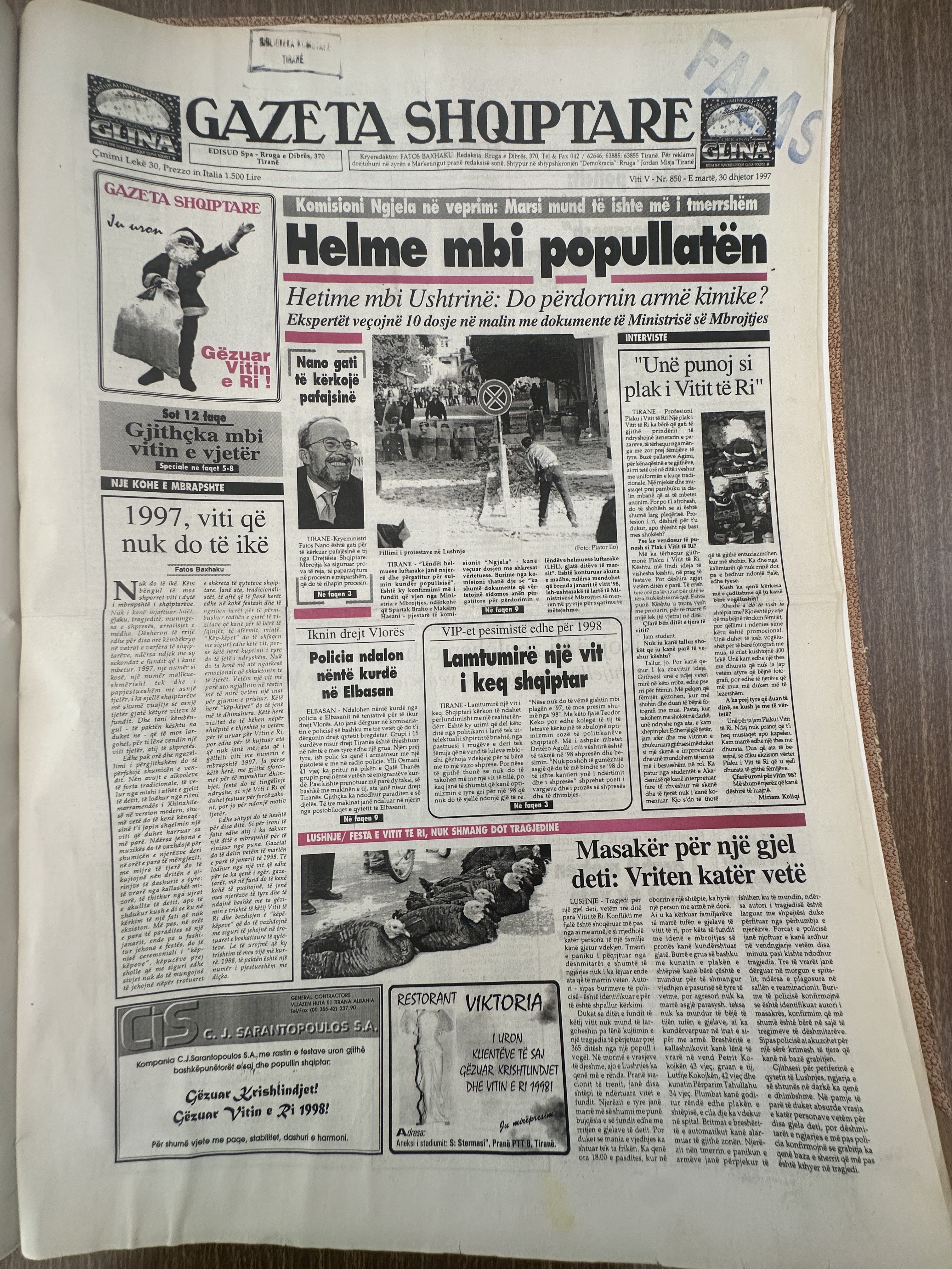 Gazeta Shqiptare 1997-12-30