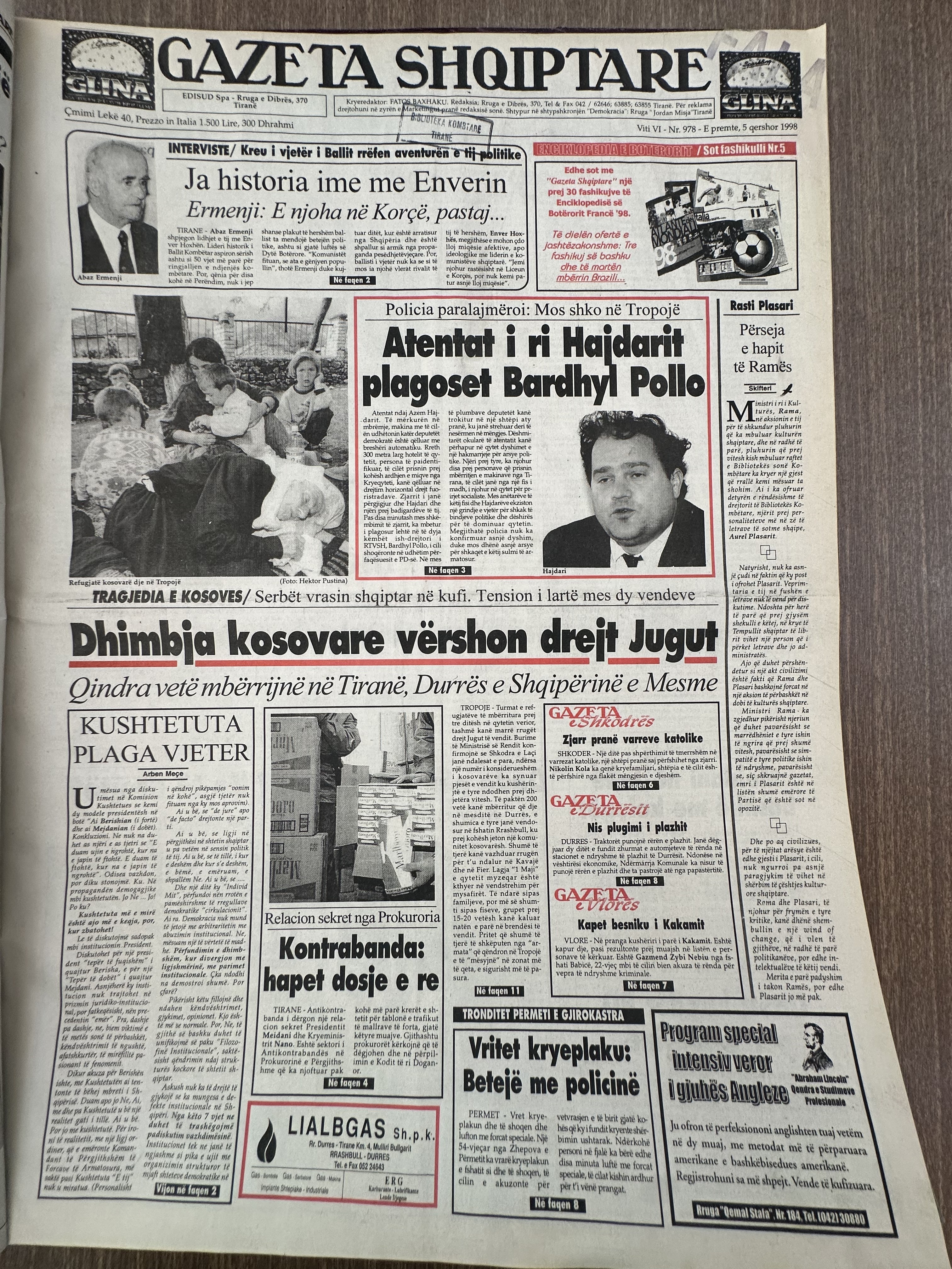Gazeta Shqiptare 1998-06-05