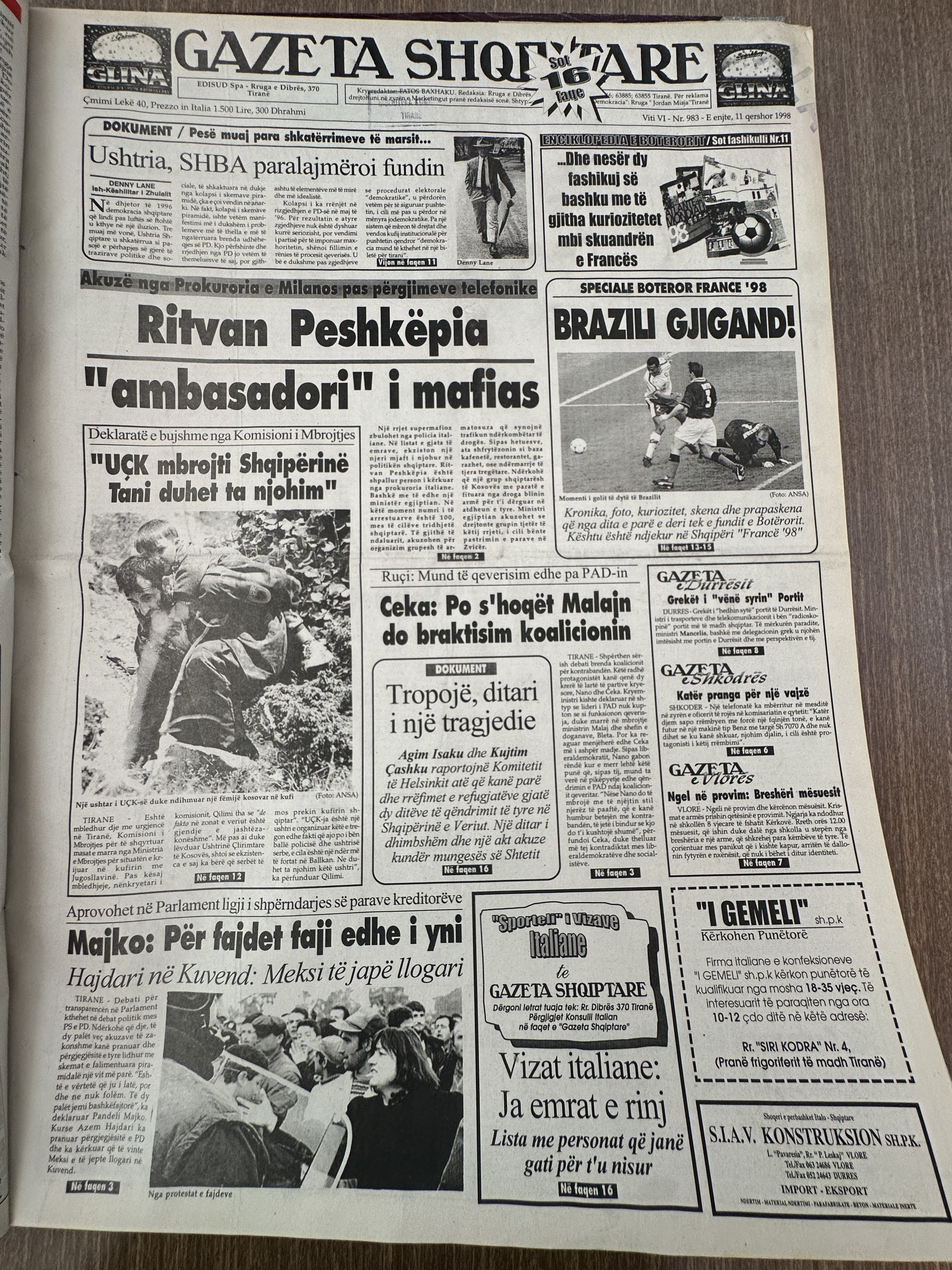 Gazeta Shqiptare 1998-12-05