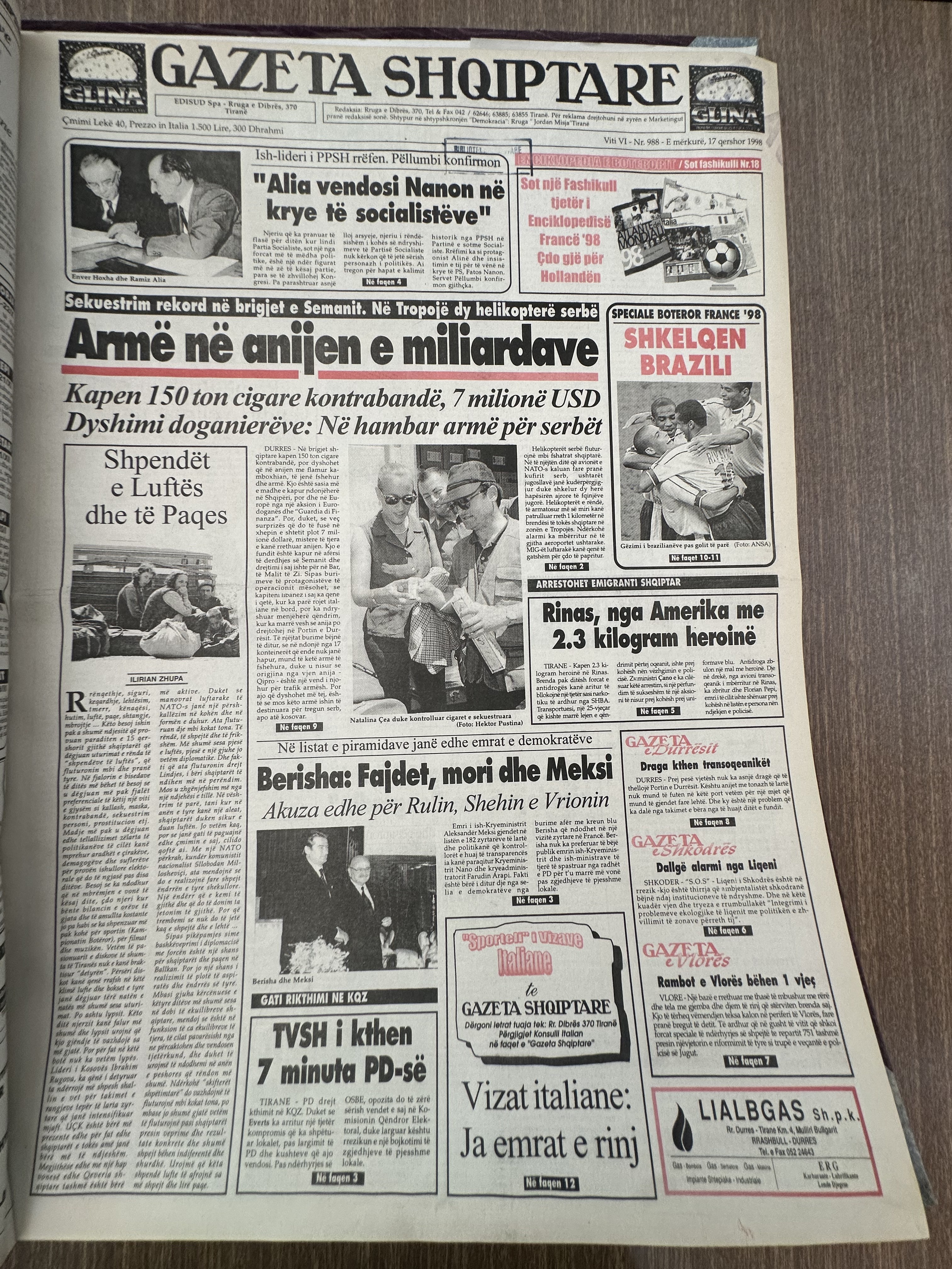 Gazeta Shqiptare 1998-05-09