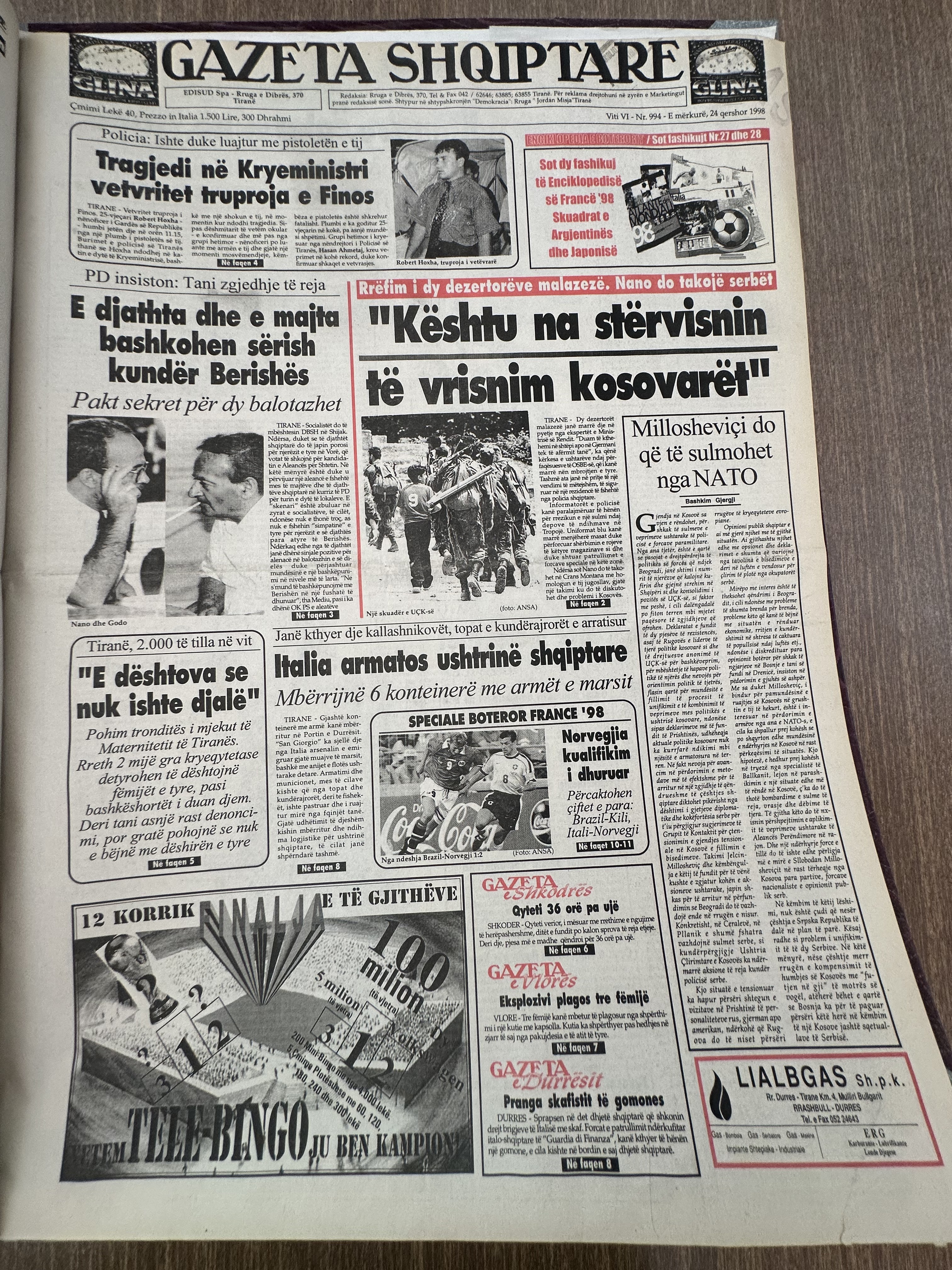 Gazeta Shqiptare 1998-04-27