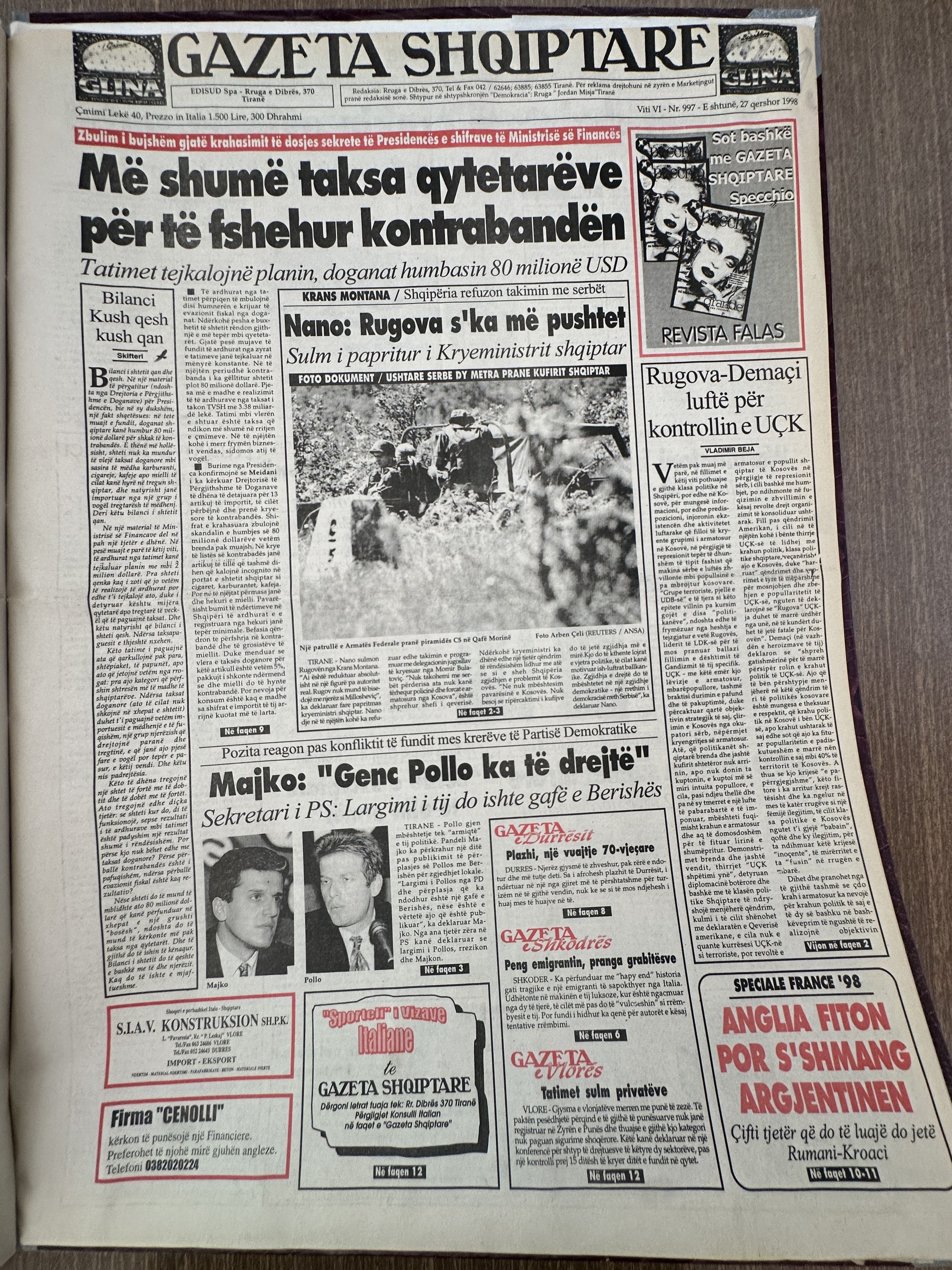 Gazeta Shqiptare 1998-02-27