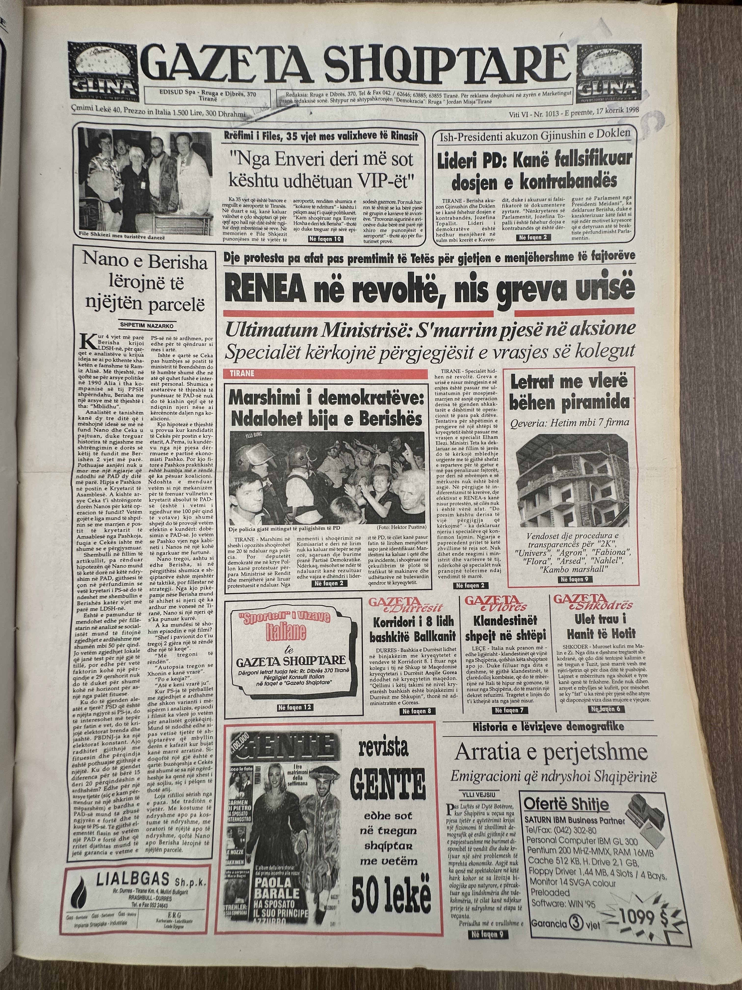 Gazeta Shqiptare 1998-07-17