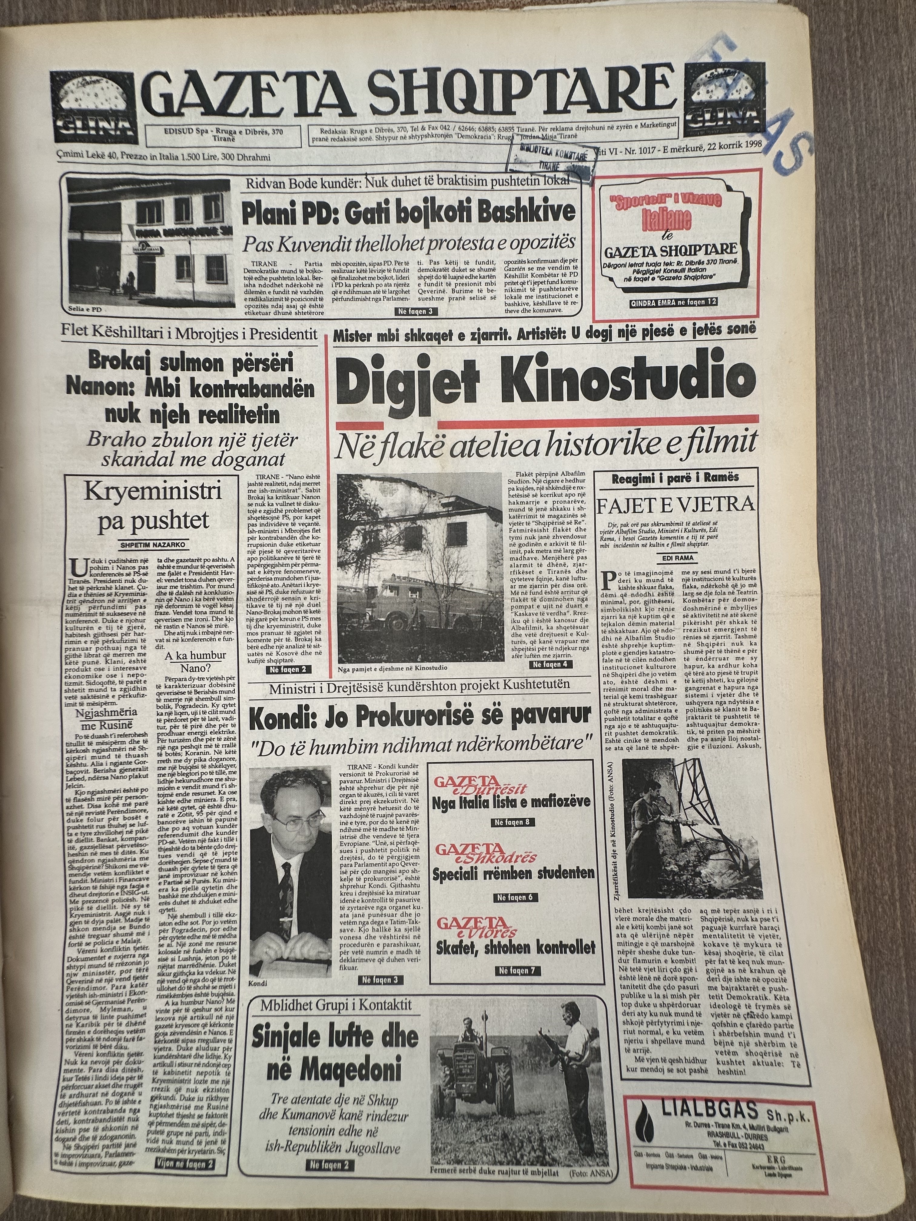 Gazeta Shqiptare 1996-12-08