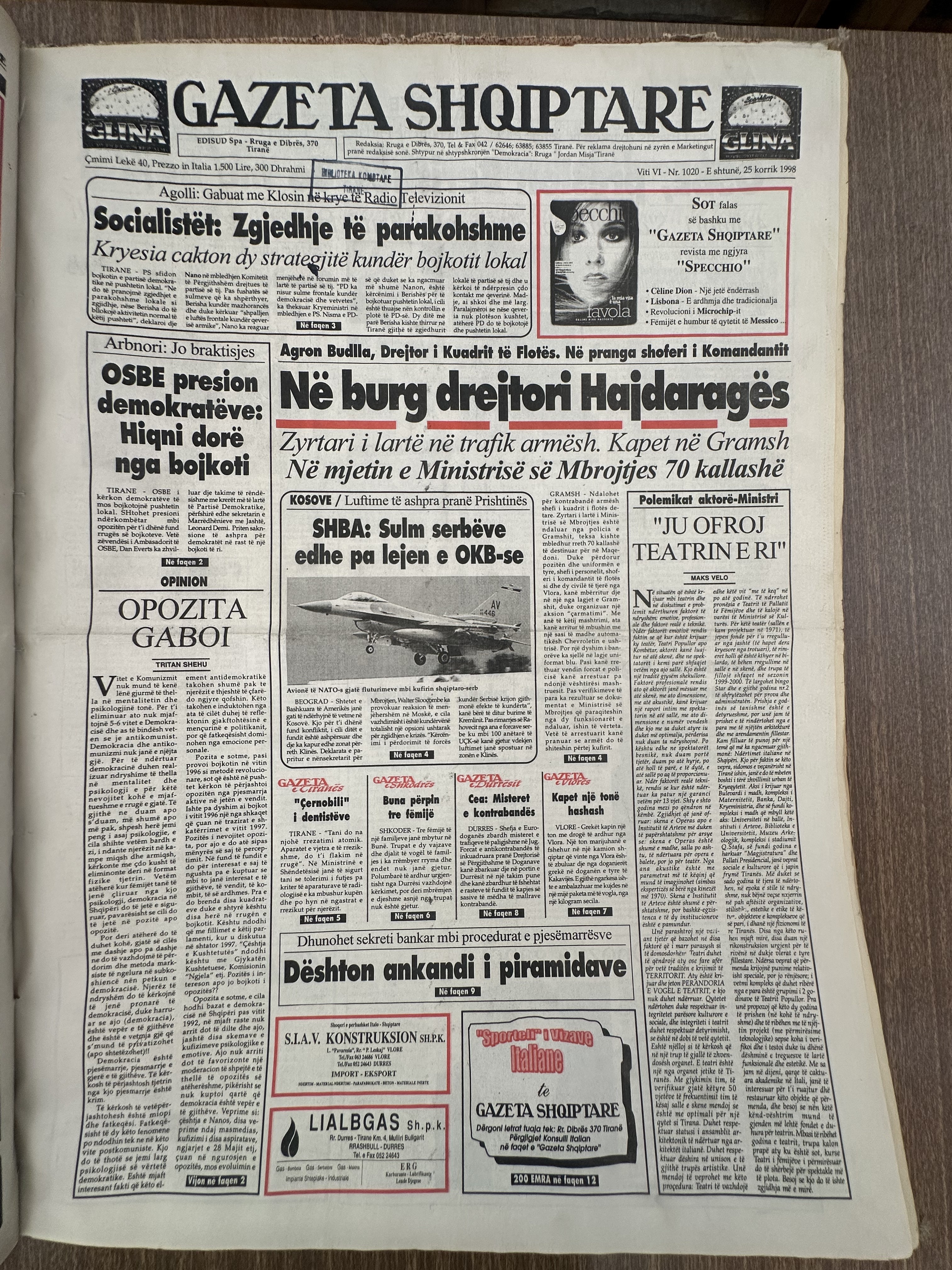 Gazeta Shqiptare 1998-07-25