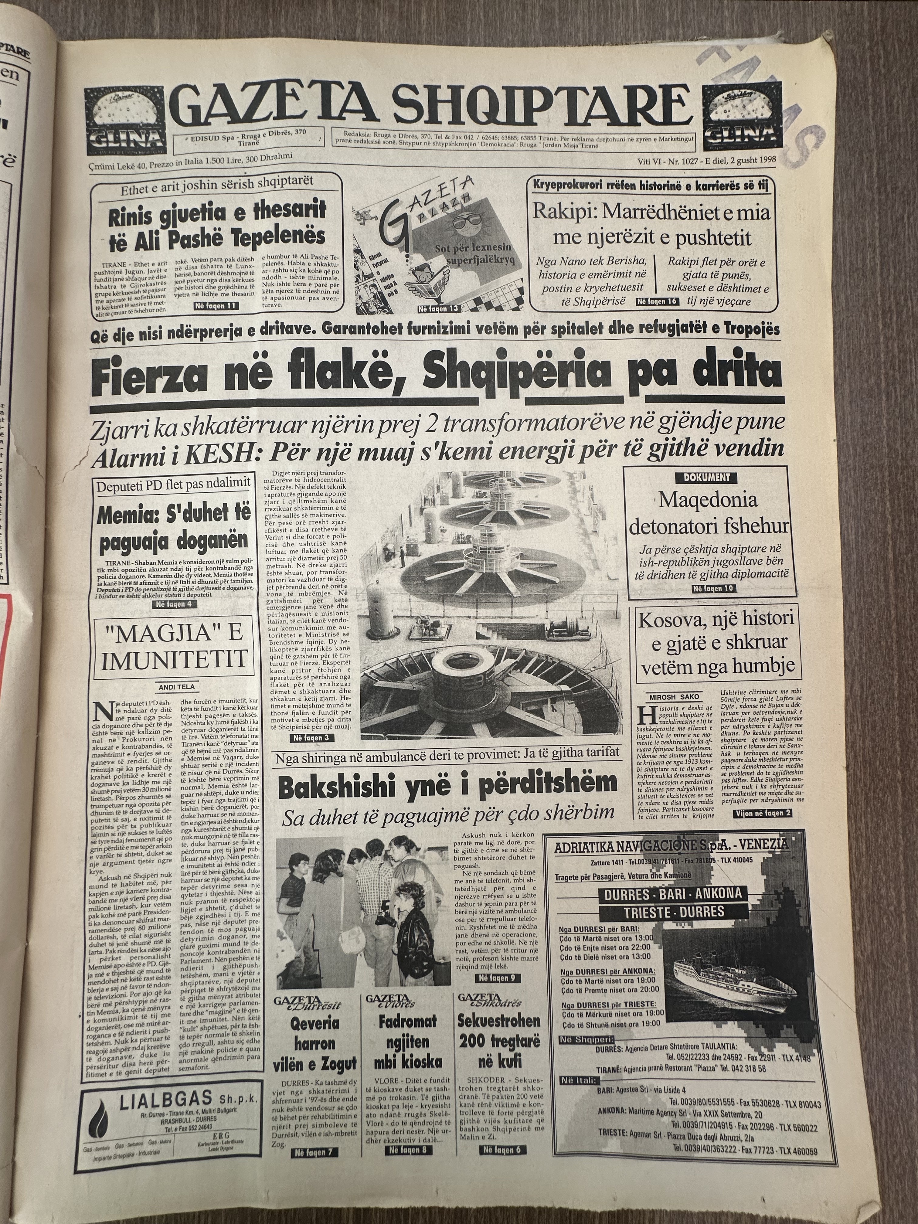 Gazeta Shqiptare 1998-08-02