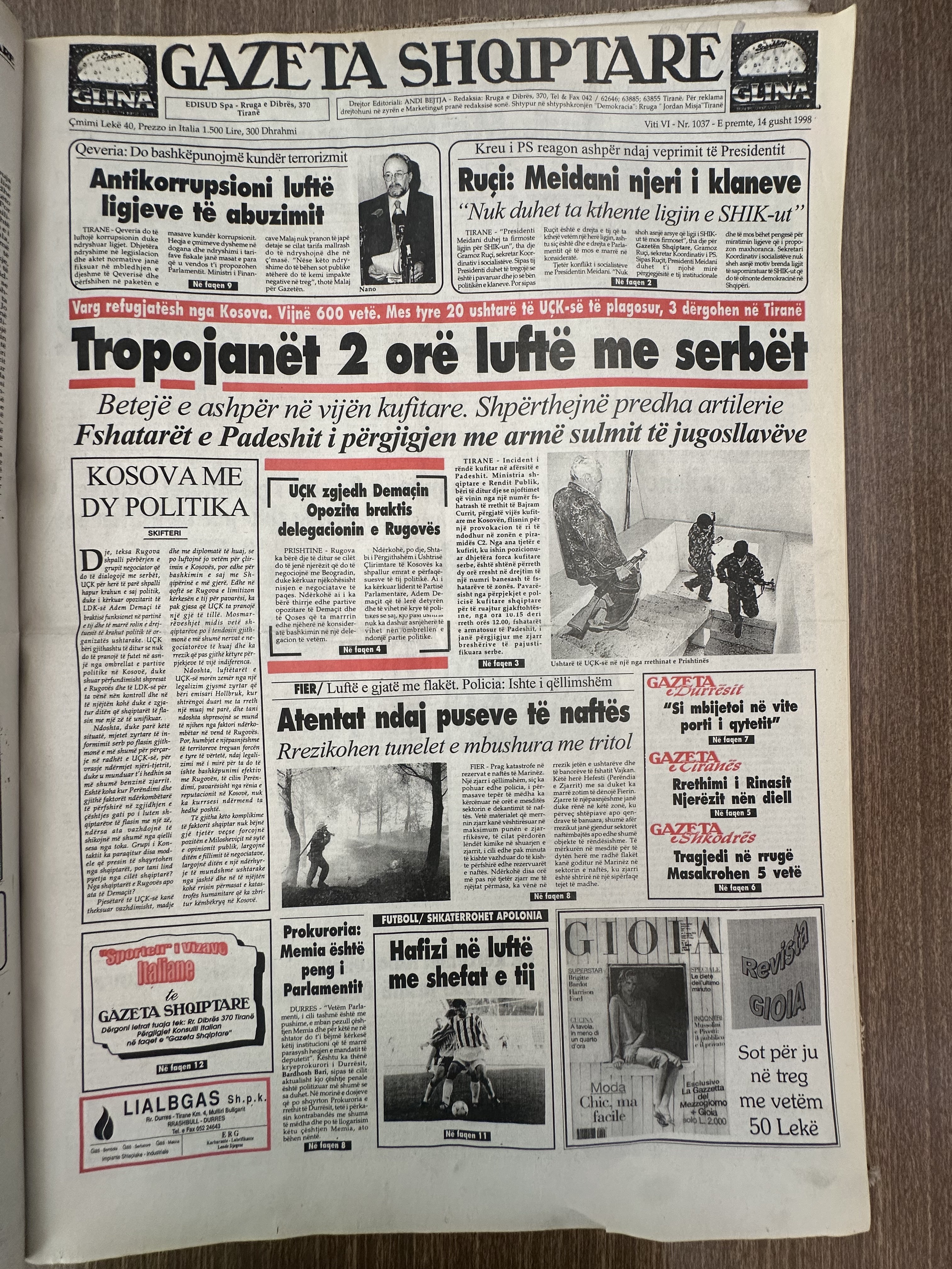 Gazeta Shqiptare 1998-08-14