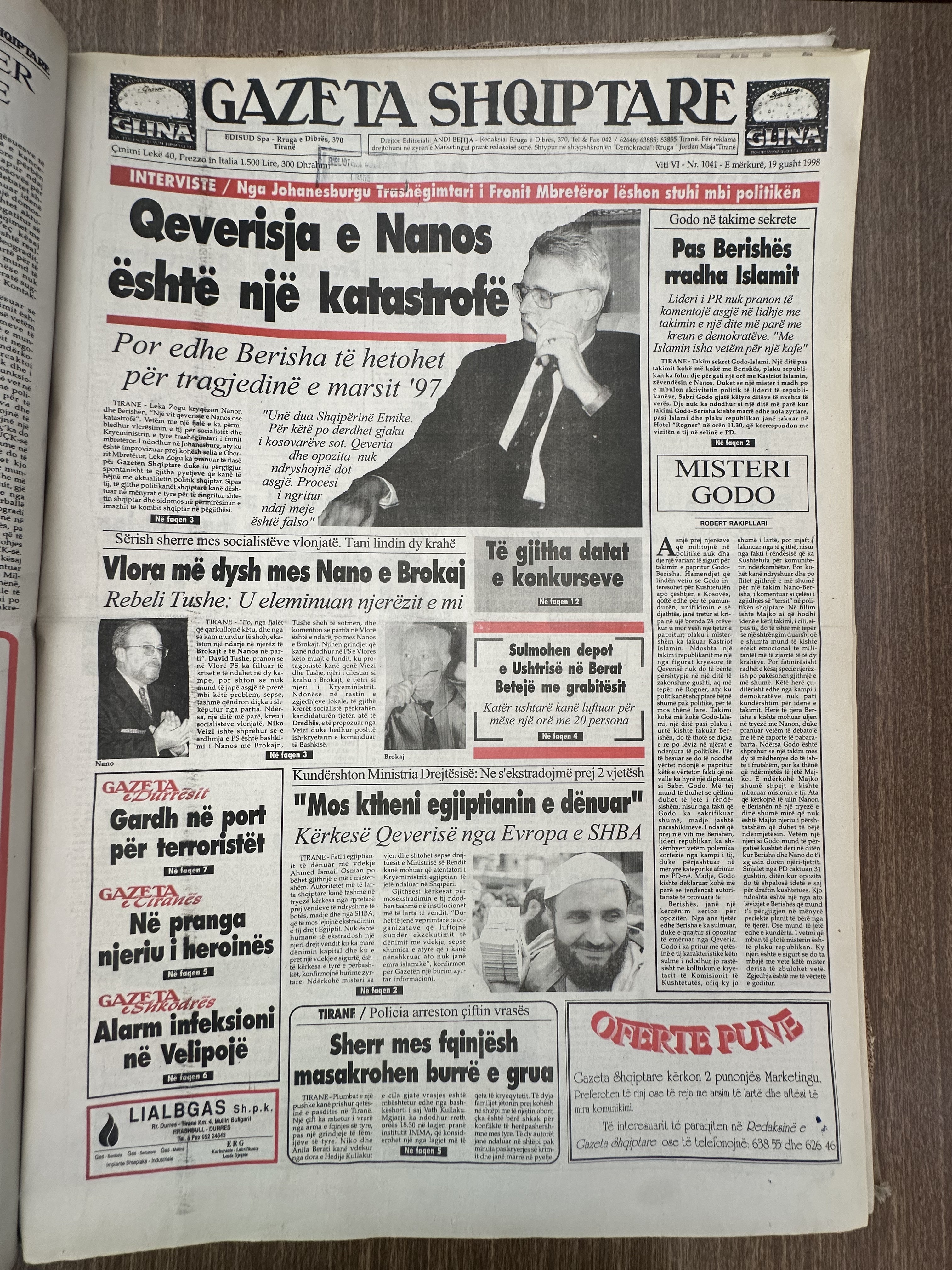 Gazeta Shqiptare 1998-08-19