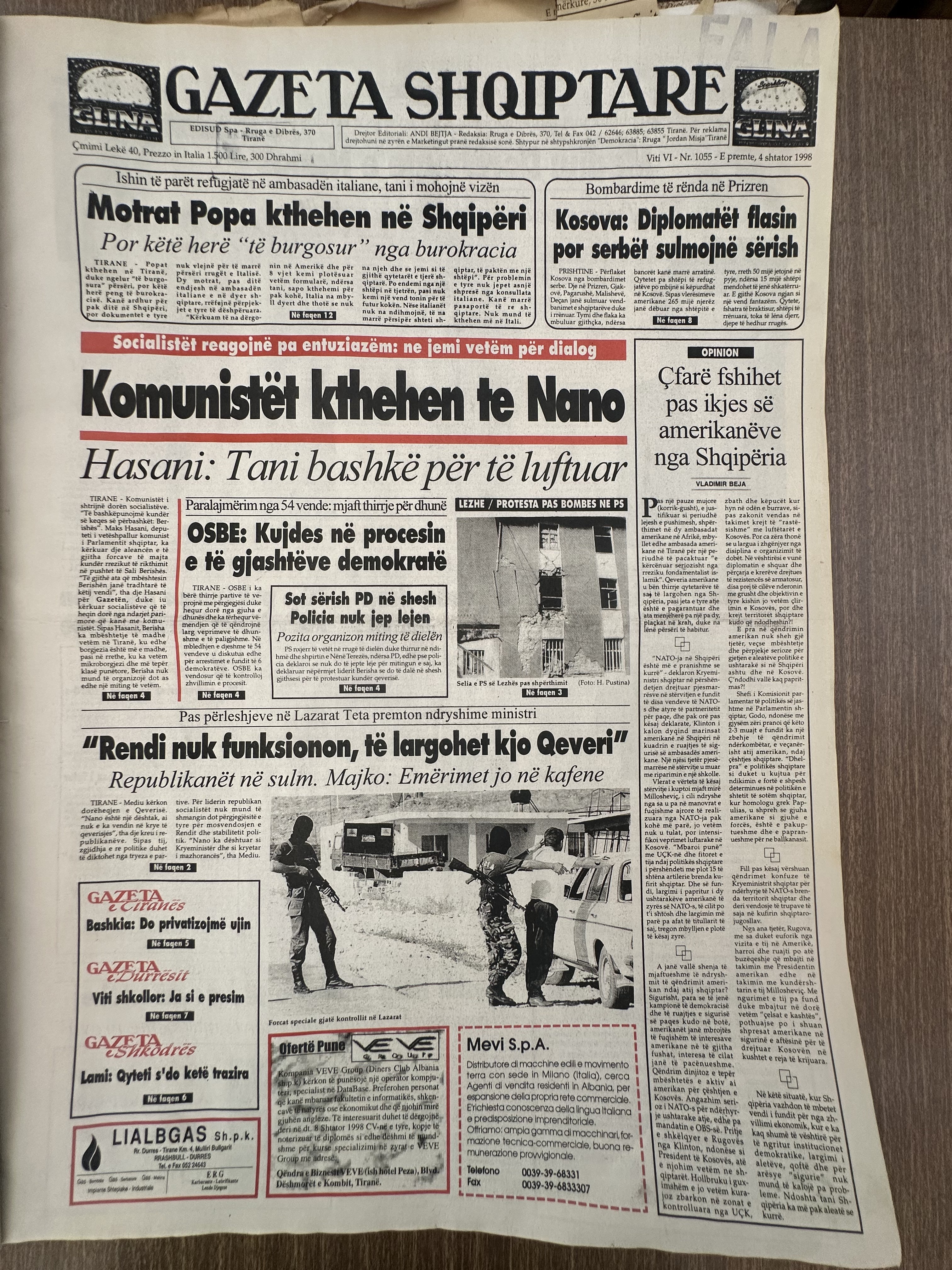 Gazeta Shqiptare 1998-09-04