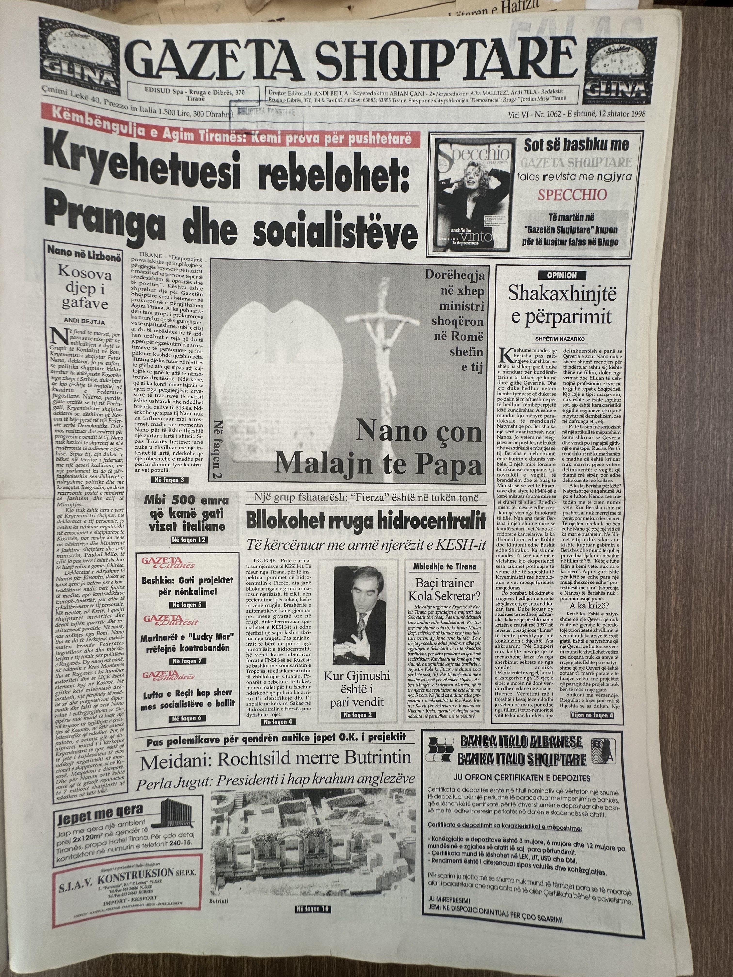 Gazeta Shqiptare 1998-02-12