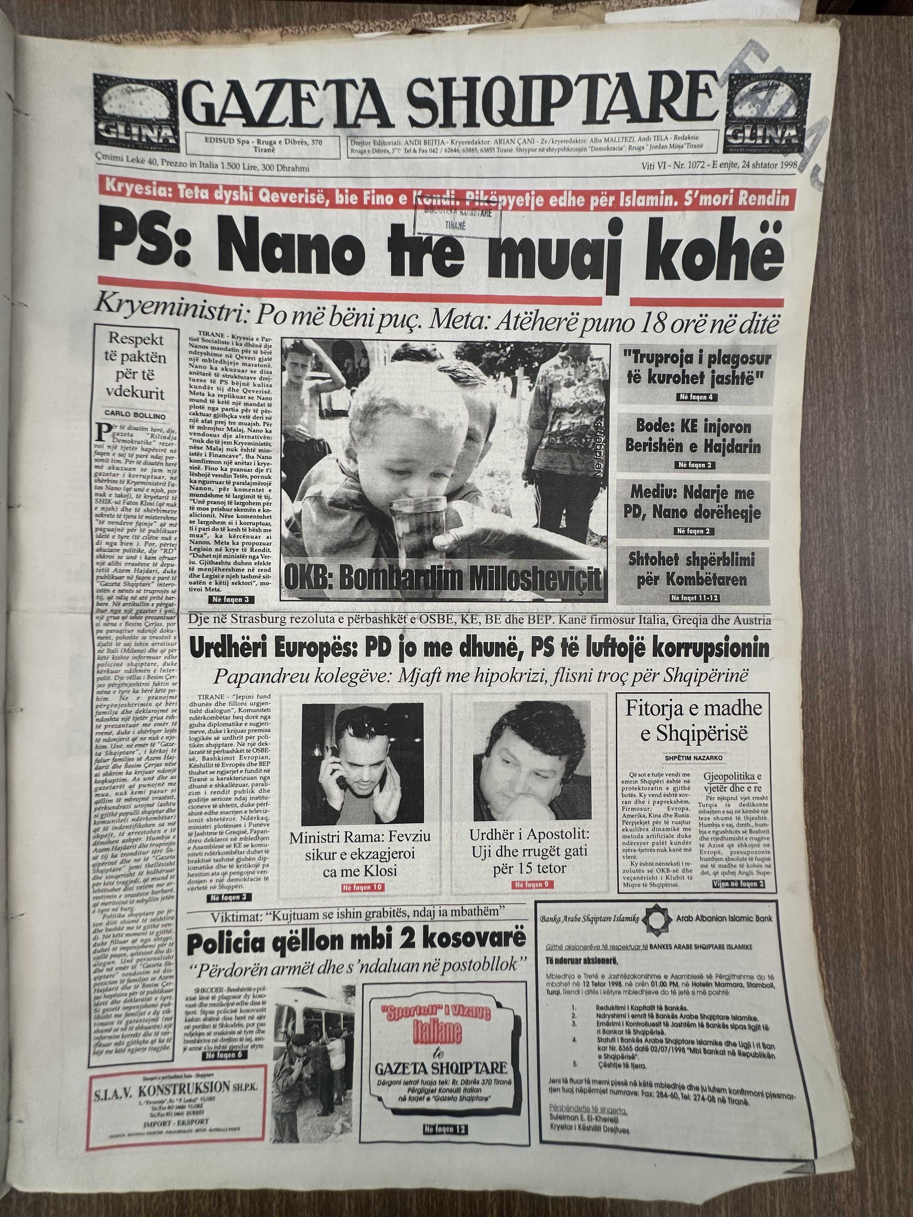 Gazeta Shqiptare 1998-09-24