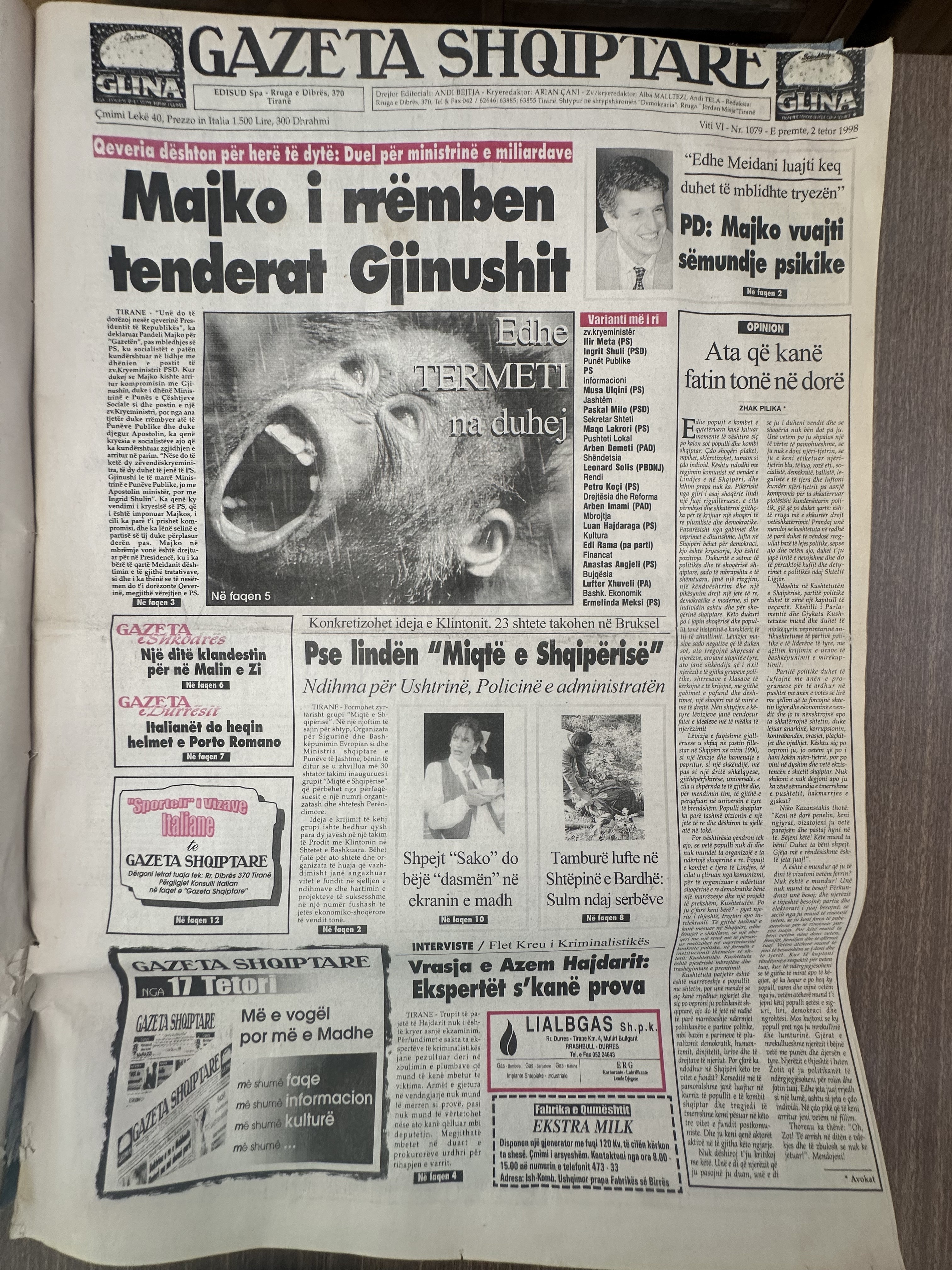 Gazeta Shqiptare 1998-10-02