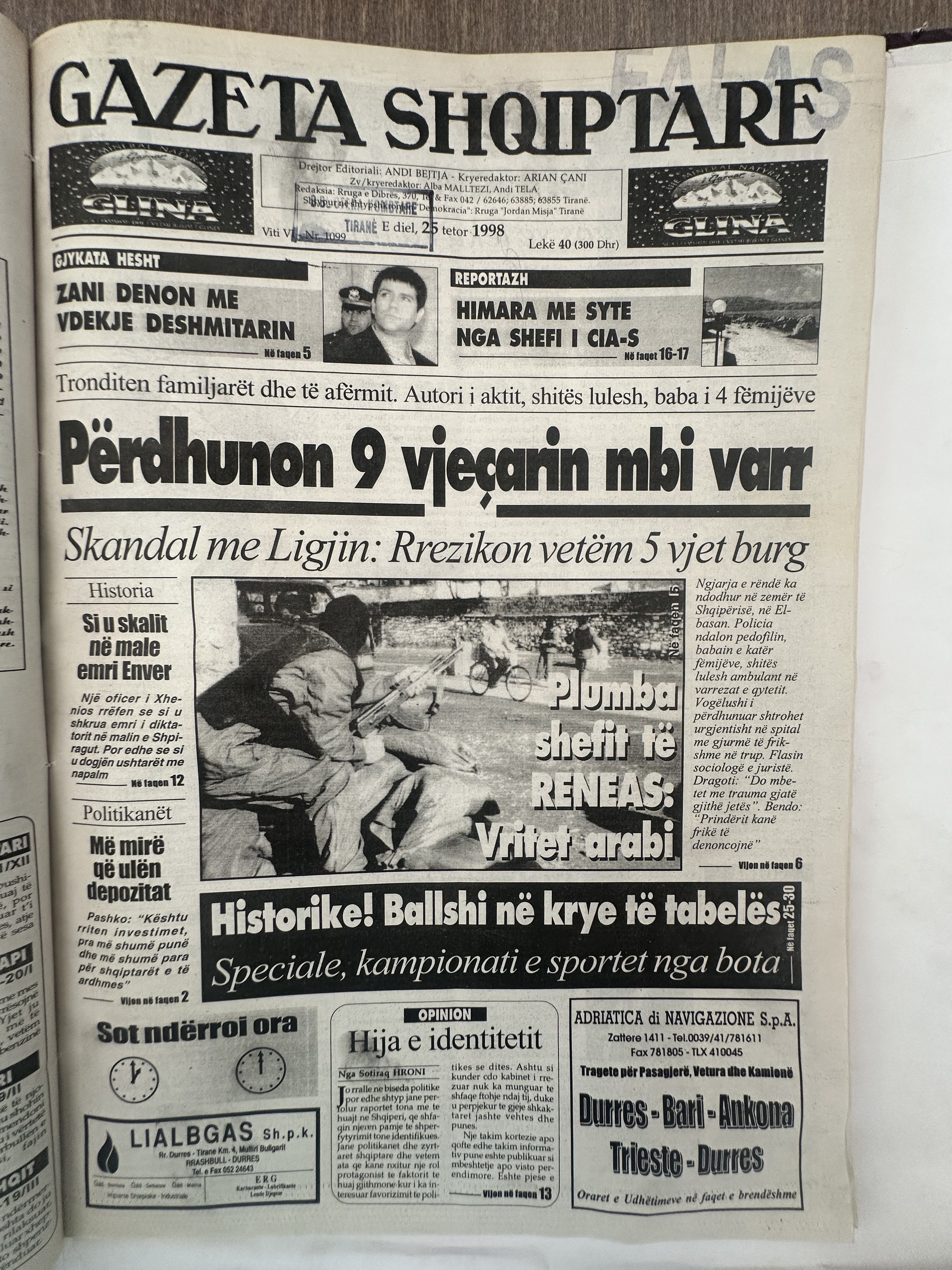 Gazeta Shqiptare 1998-10-25