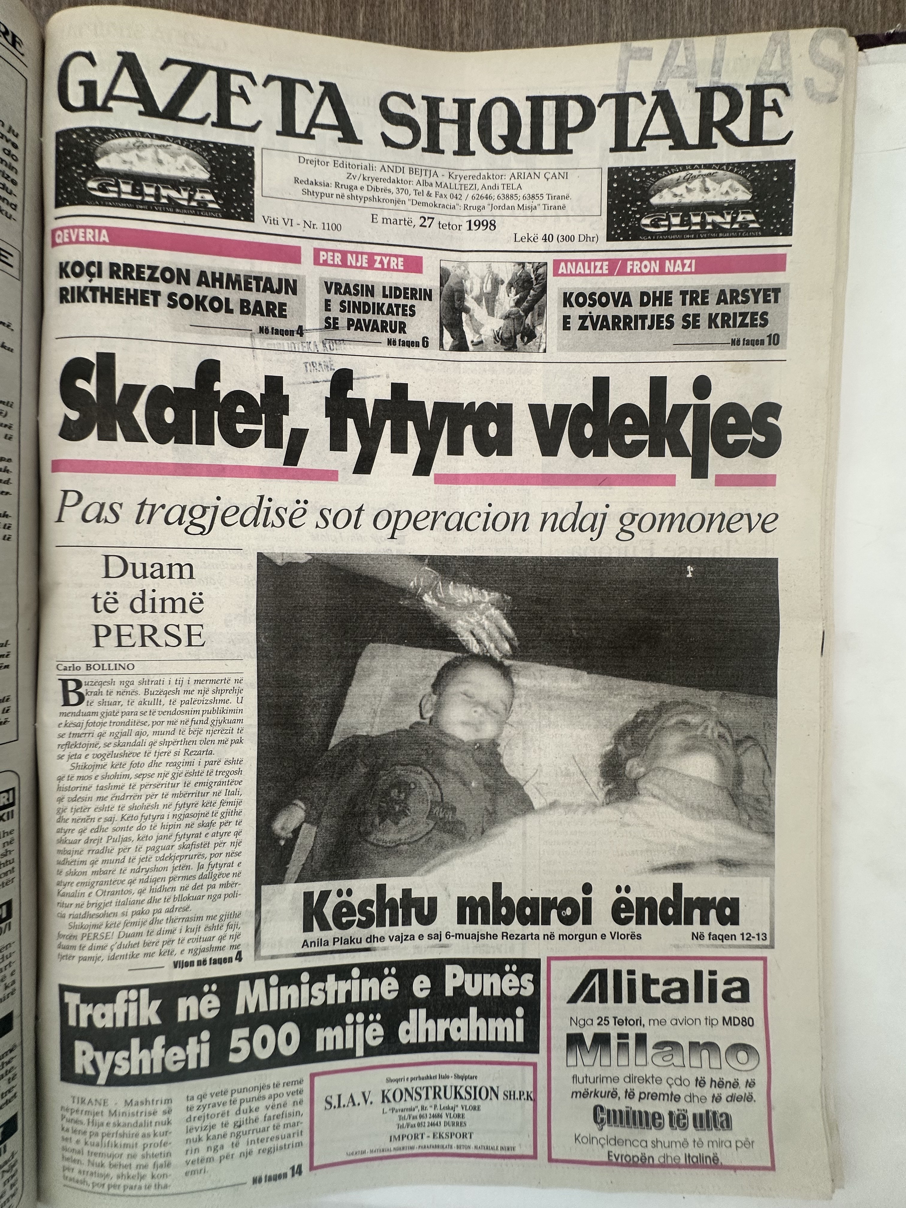 Gazeta Shqiptare 1998-10-27