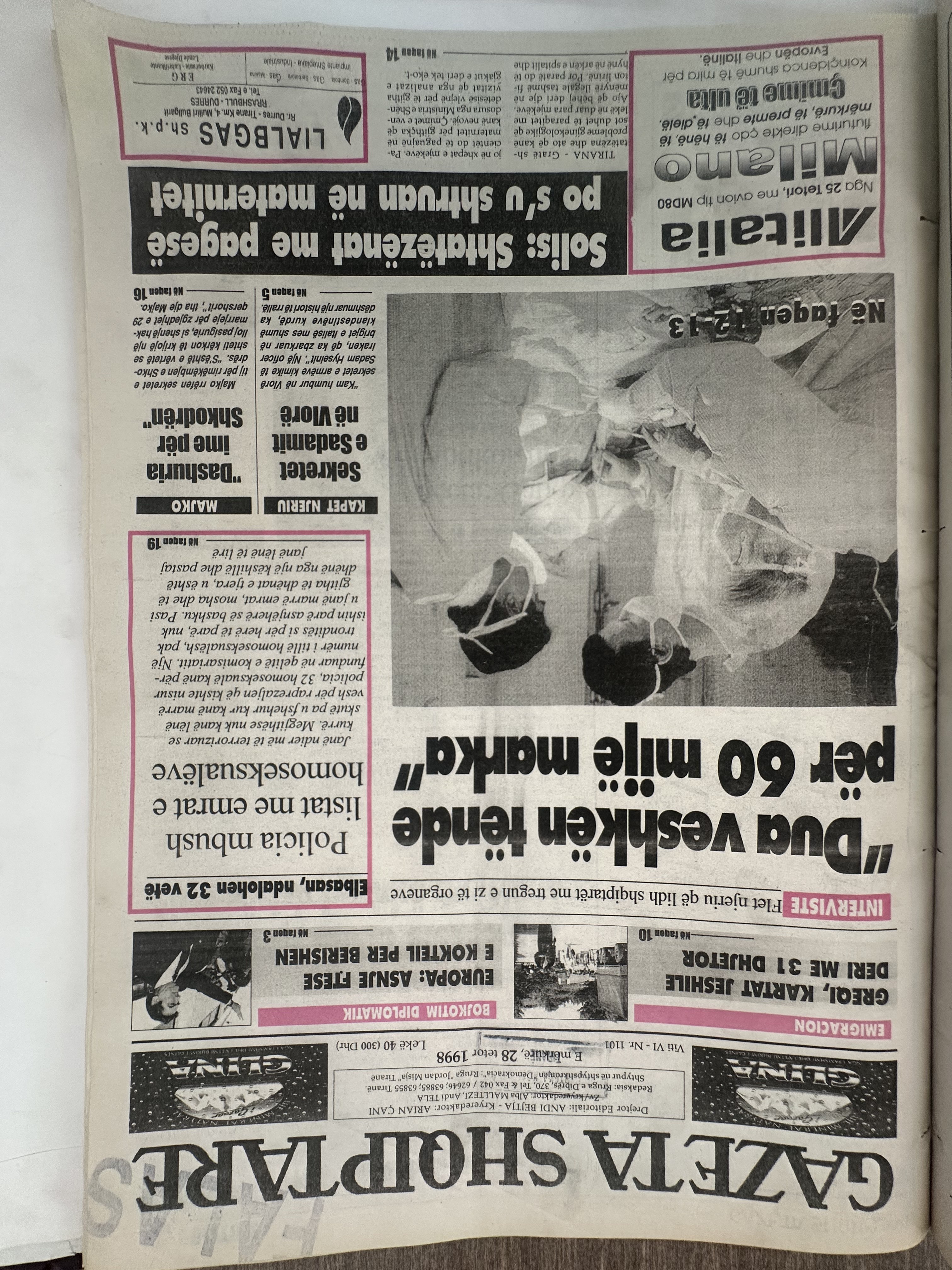 Gazeta Shqiptare 1998-10-28