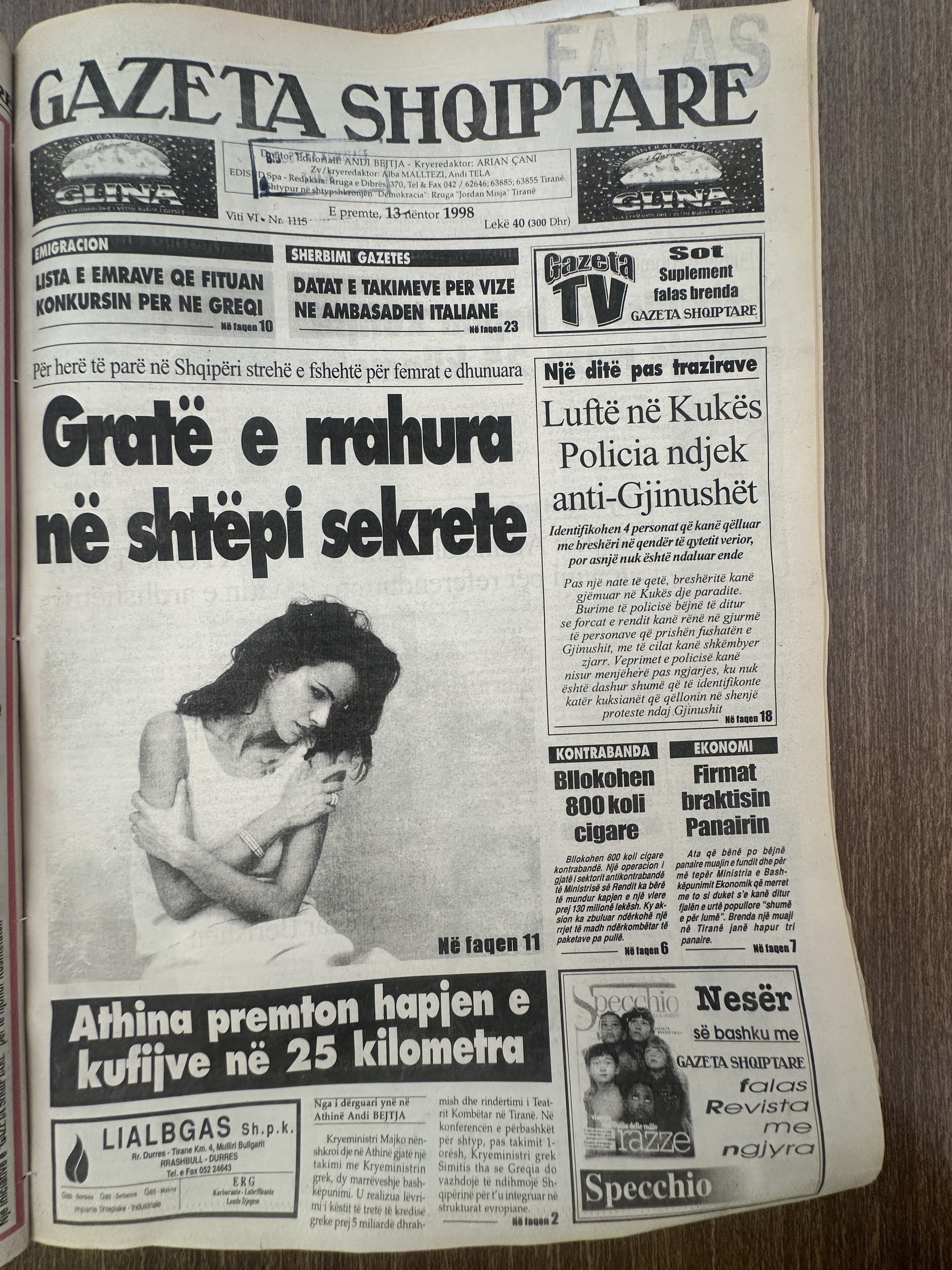 Gazeta Shqiptare 1998-02-13