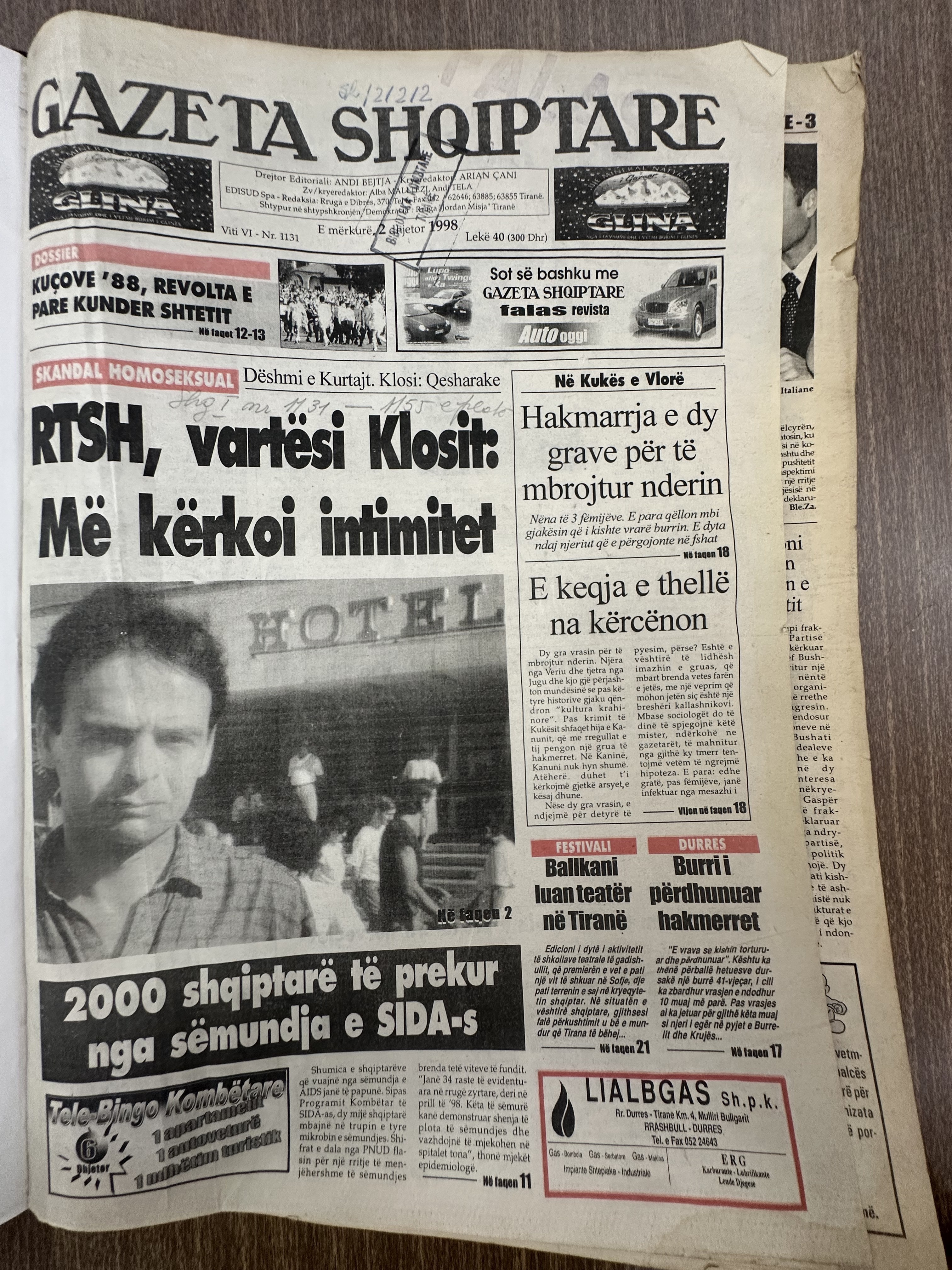 Gazeta Shqiptare 1998-06-02