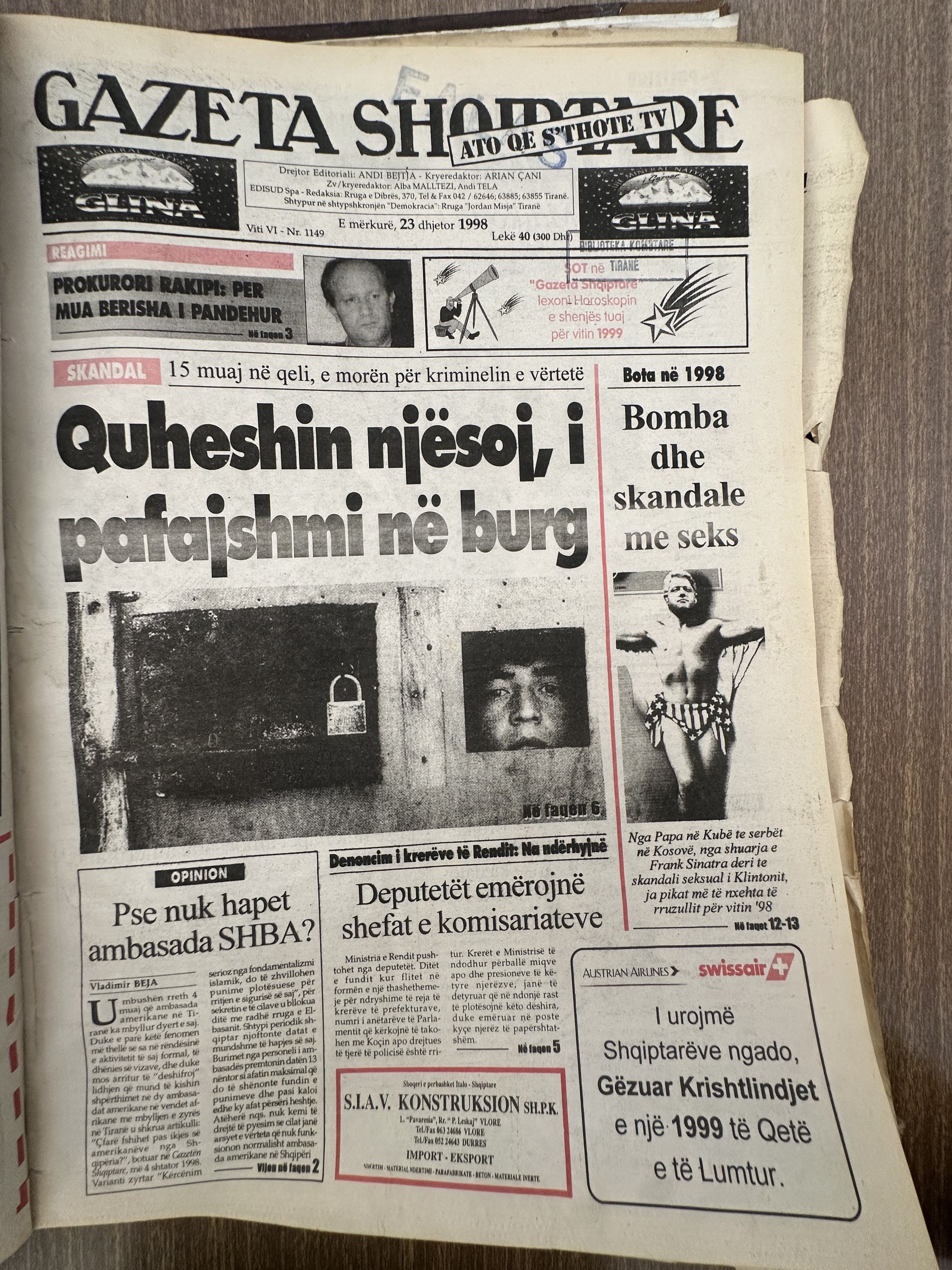 Gazeta Shqiptare 1998-12-23